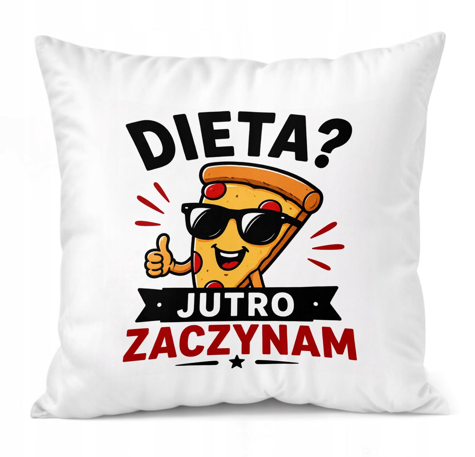 Poduszka Jasiek z nadrukiem Dzień Chłopaka 38x38cm Prezent Upominek
