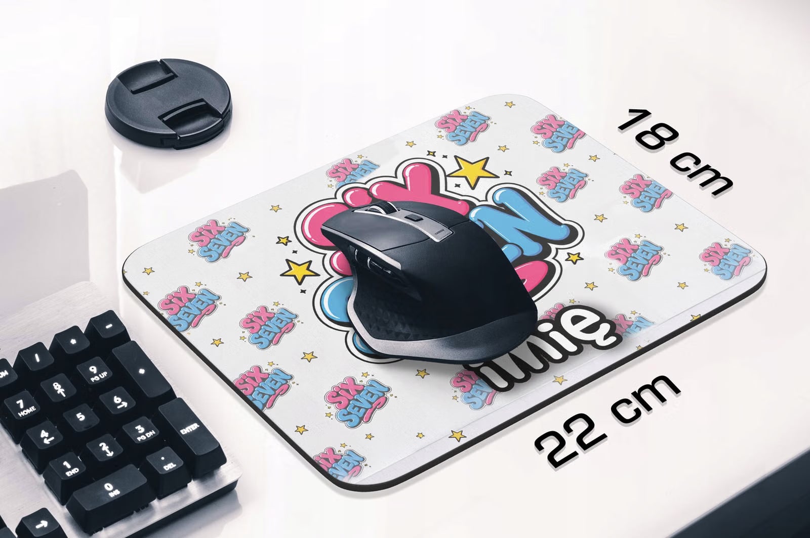 Podkładka pod mysz personalizowana z nadrukiem 67 Six Seven dla graczy
