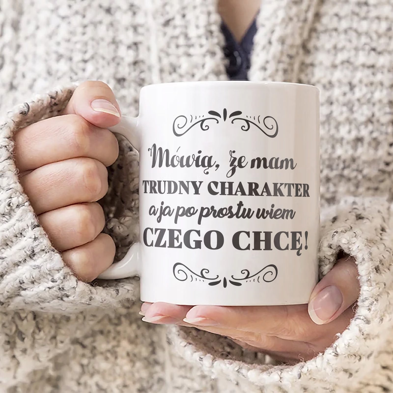Kubek ceramiczny Dzień Kobiet Wiem Czego Chcę Prezent Dla Kobiety