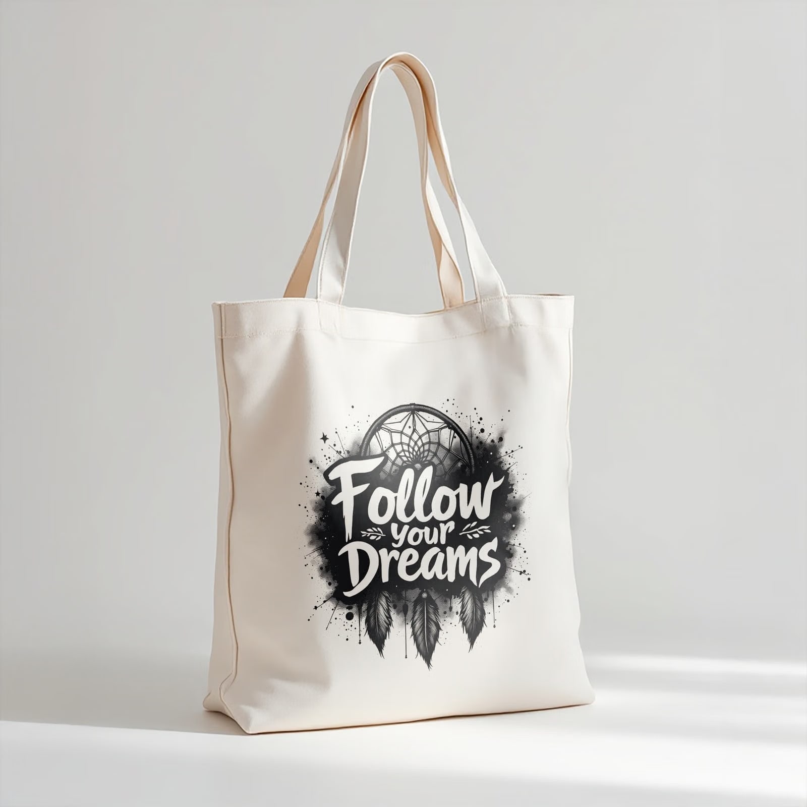 Torba bawełniana premium na zakupy Follow Your Dreams Łapacz Snów Prezent