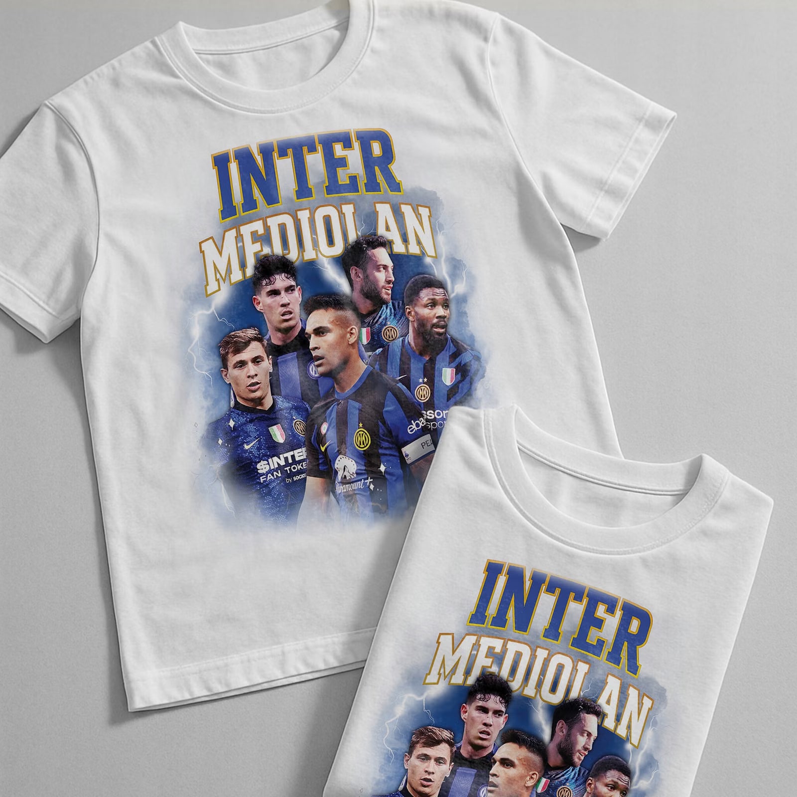 Koszulka biała dziecięca Inter Mediolan Martínez Barella Thuram