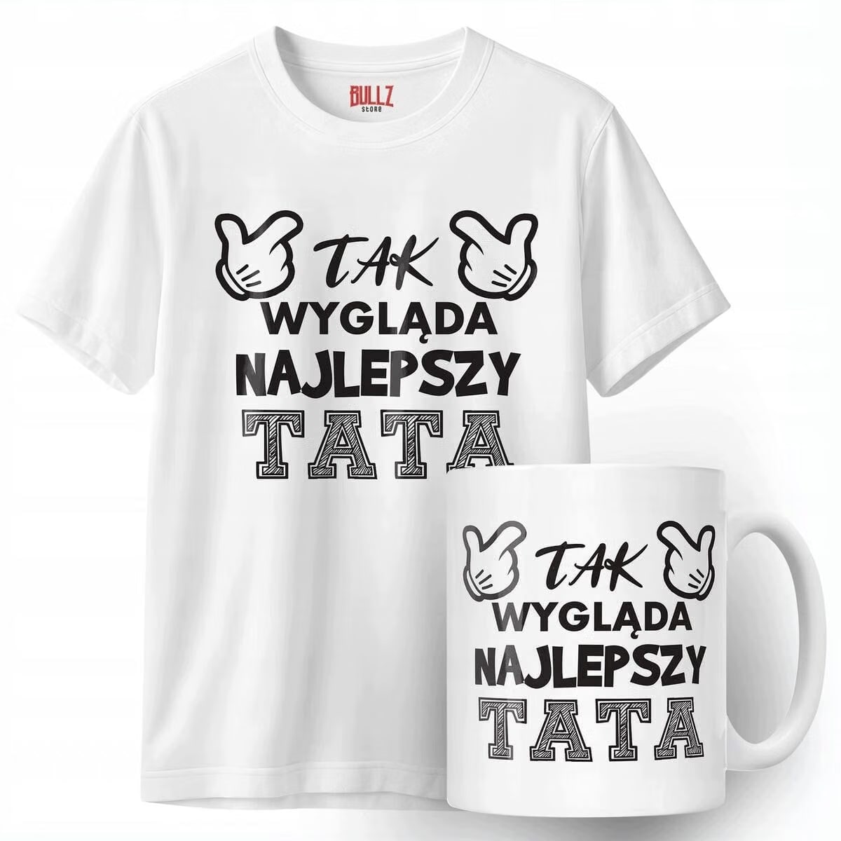 Zestaw Kubek + Koszulka Dzień Ojca Tak Wygląda Najlepszy Tata