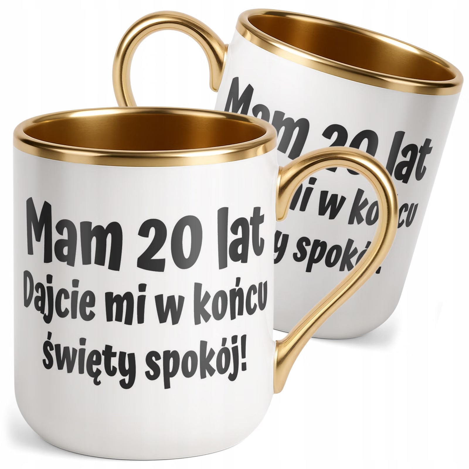 Kubek Premium Złoty Mam 20 Lat Na Urodziny Prezent Upominek