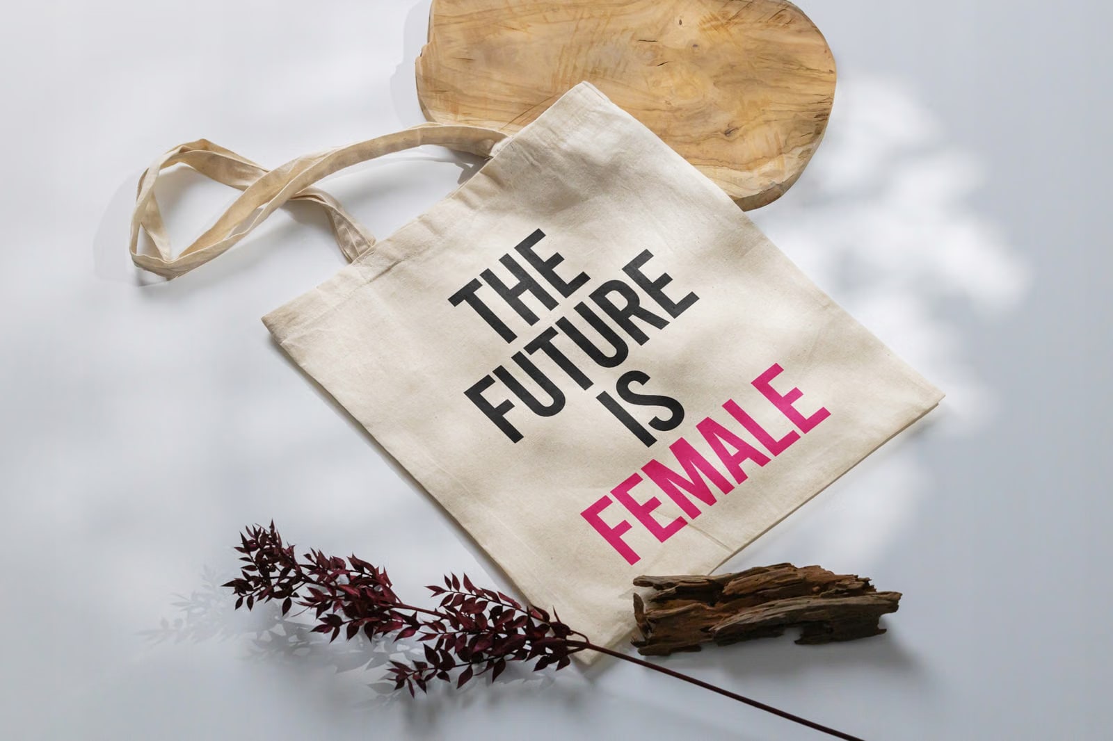 Torba bawełniana na zakupy Future Is Female Dla Dziewczyn Kobiet