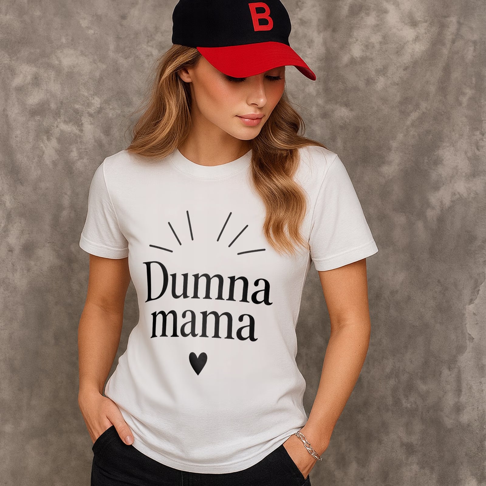 Koszulka biała damska Dzień Matki Dla Mamy Prezent Upominek r. S