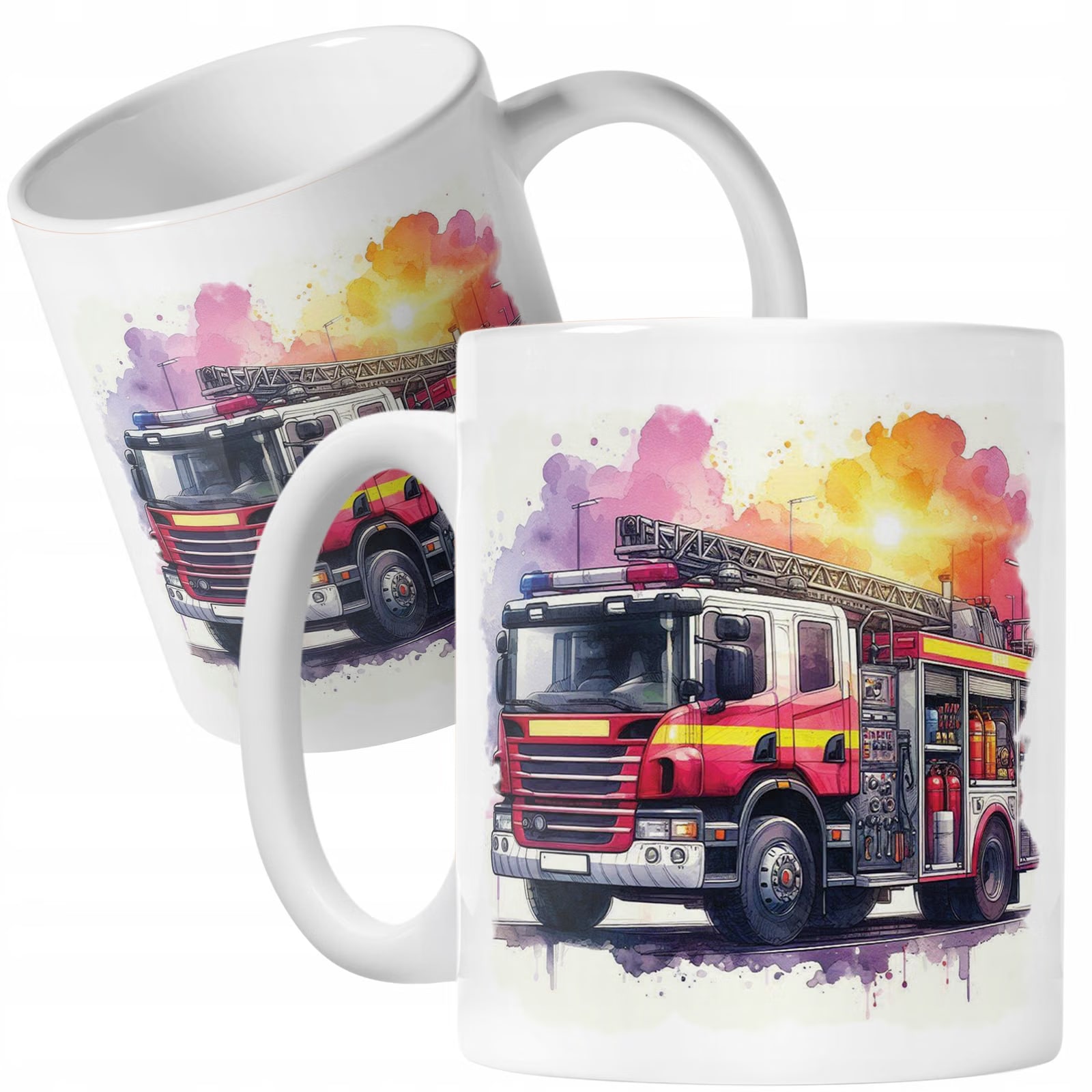 Kubek ceramiczny Dla Strażaka Wóz Strażacki Prezent Upominek
