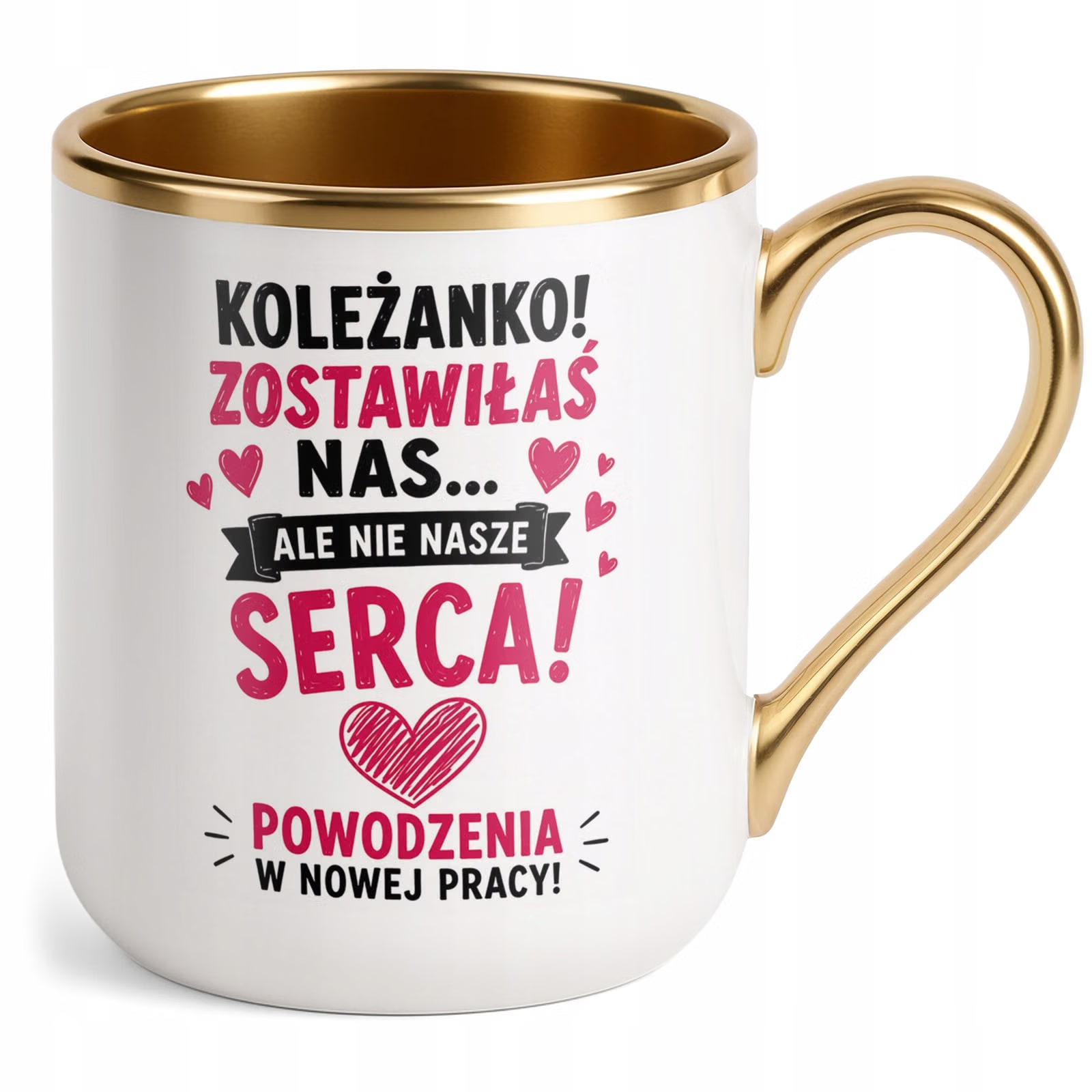 Kubek z nadrukiem Premium Złoty Pożegnanie Odejście z Pracy