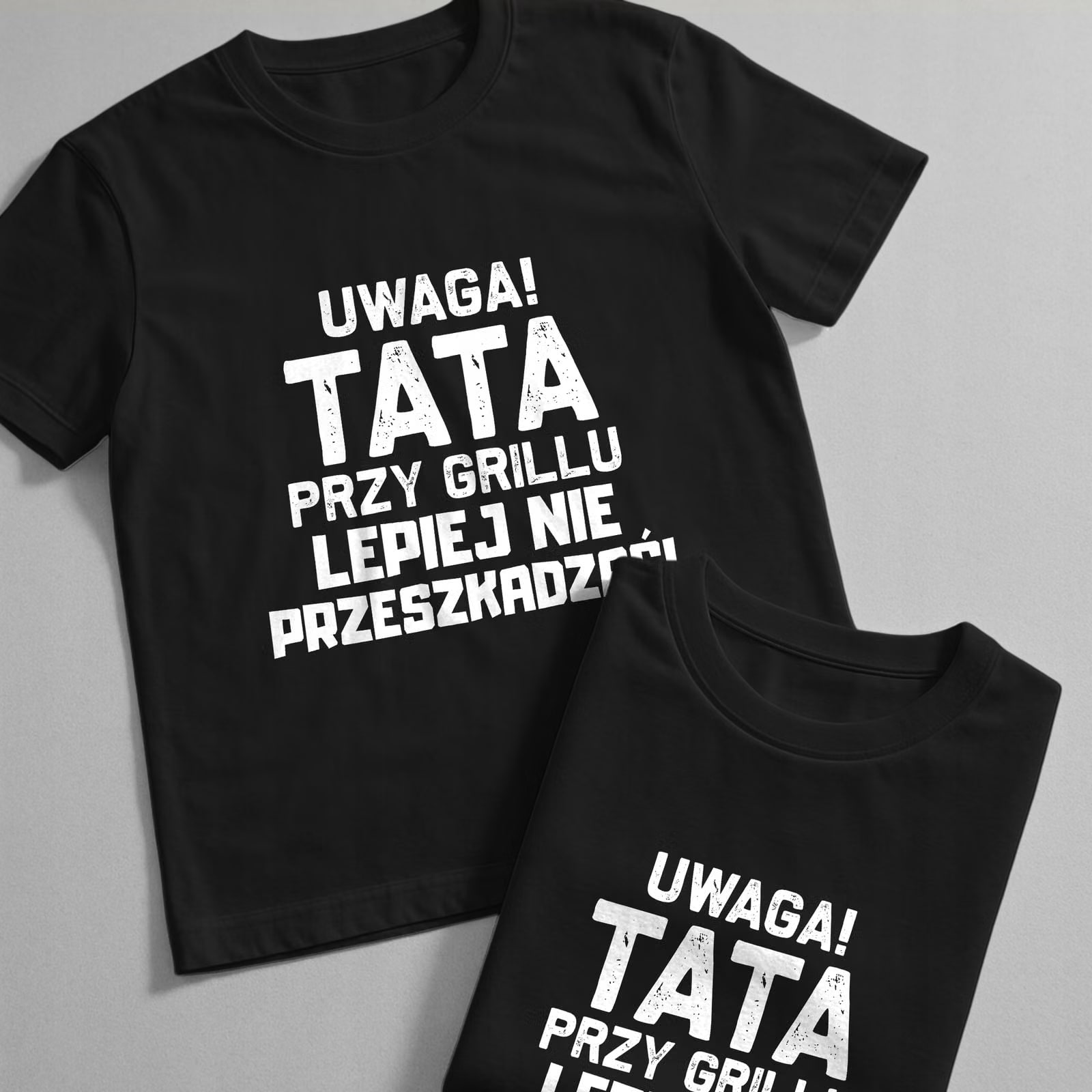 Koszulka czarna męska Dzień Ojca Dla Taty Prezent