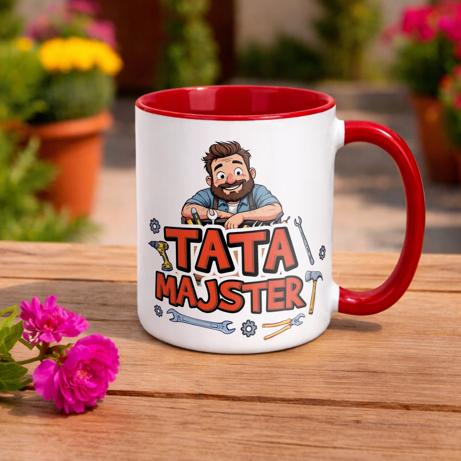 Kubek ceramiczny Dzień Ojca Dla Taty Tata Majster Prezent