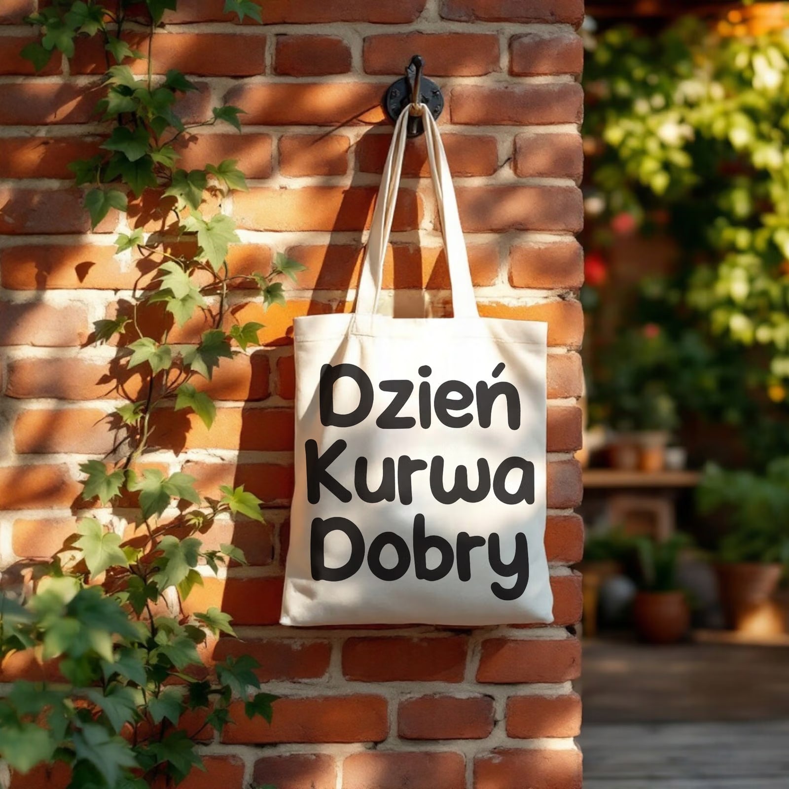 Torba bawełniana na zakupy Dzień Ku*wa Dobry Zabawny Prezent