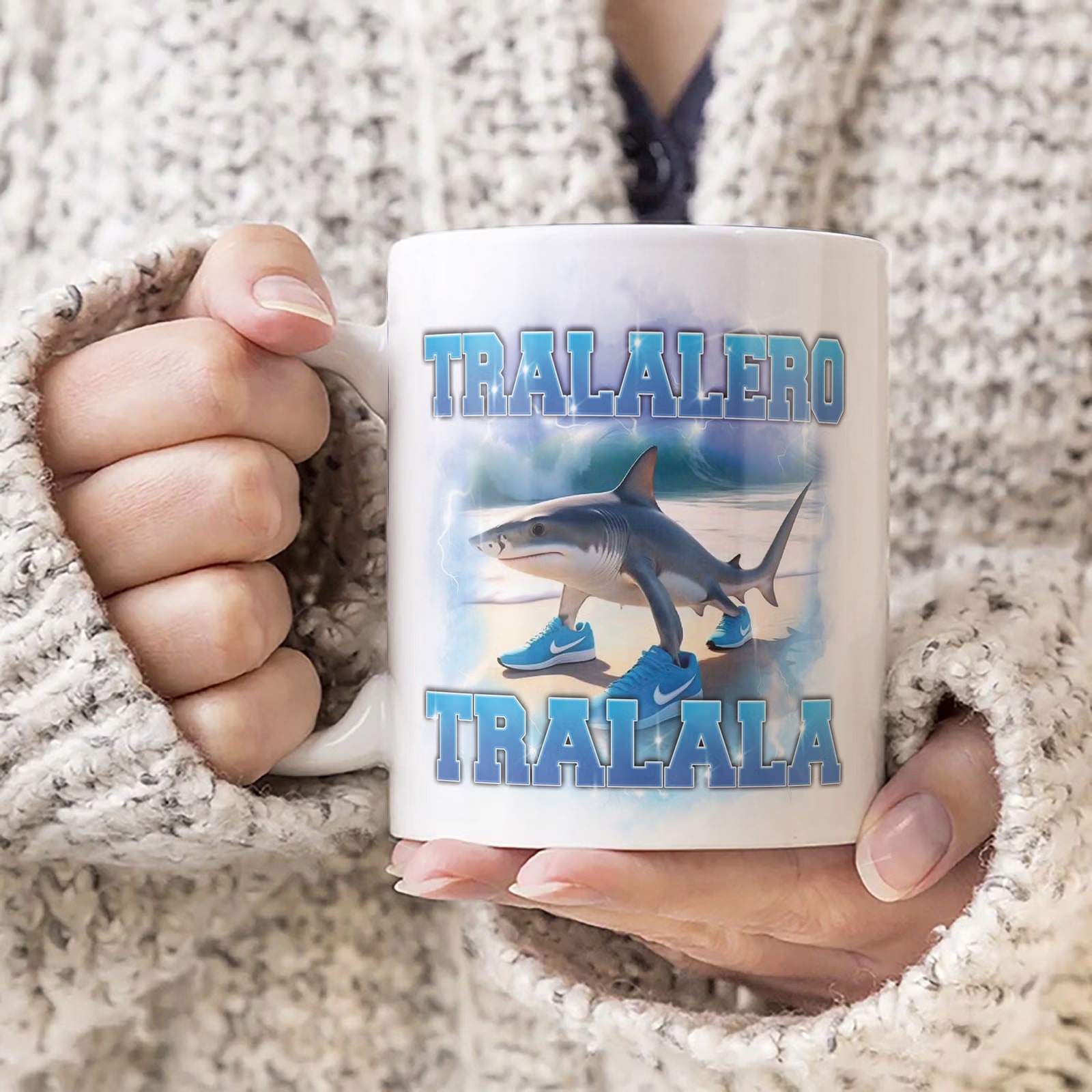 Kubek ceramiczny BRAINROT Tralalero Tralala Memy Zabawny TikTok Viral