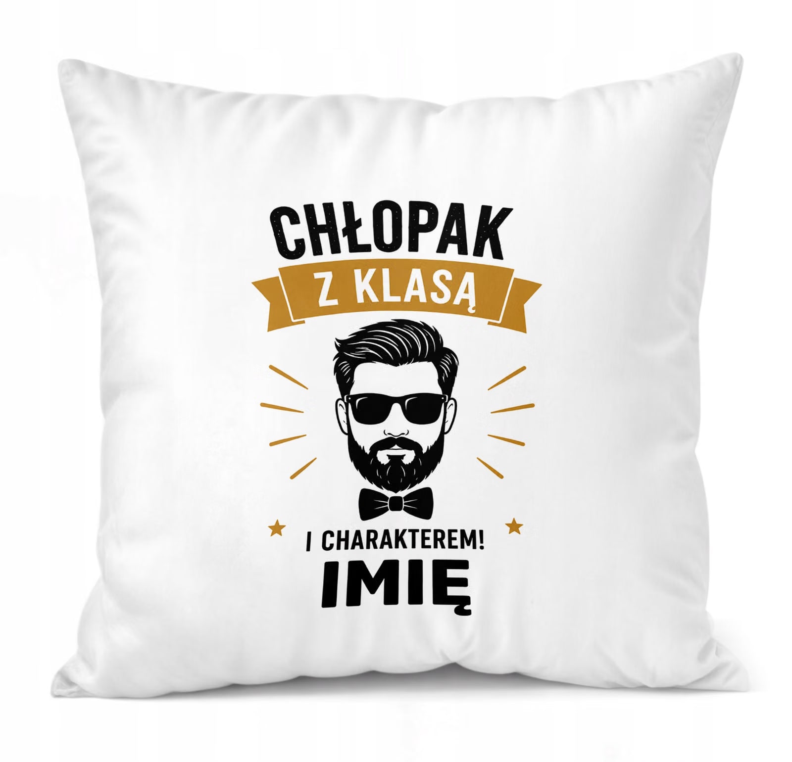 Zestaw Personalizowany Kubek Czerwony Poduszka Dzień Chłopaka Z Nadrukiem