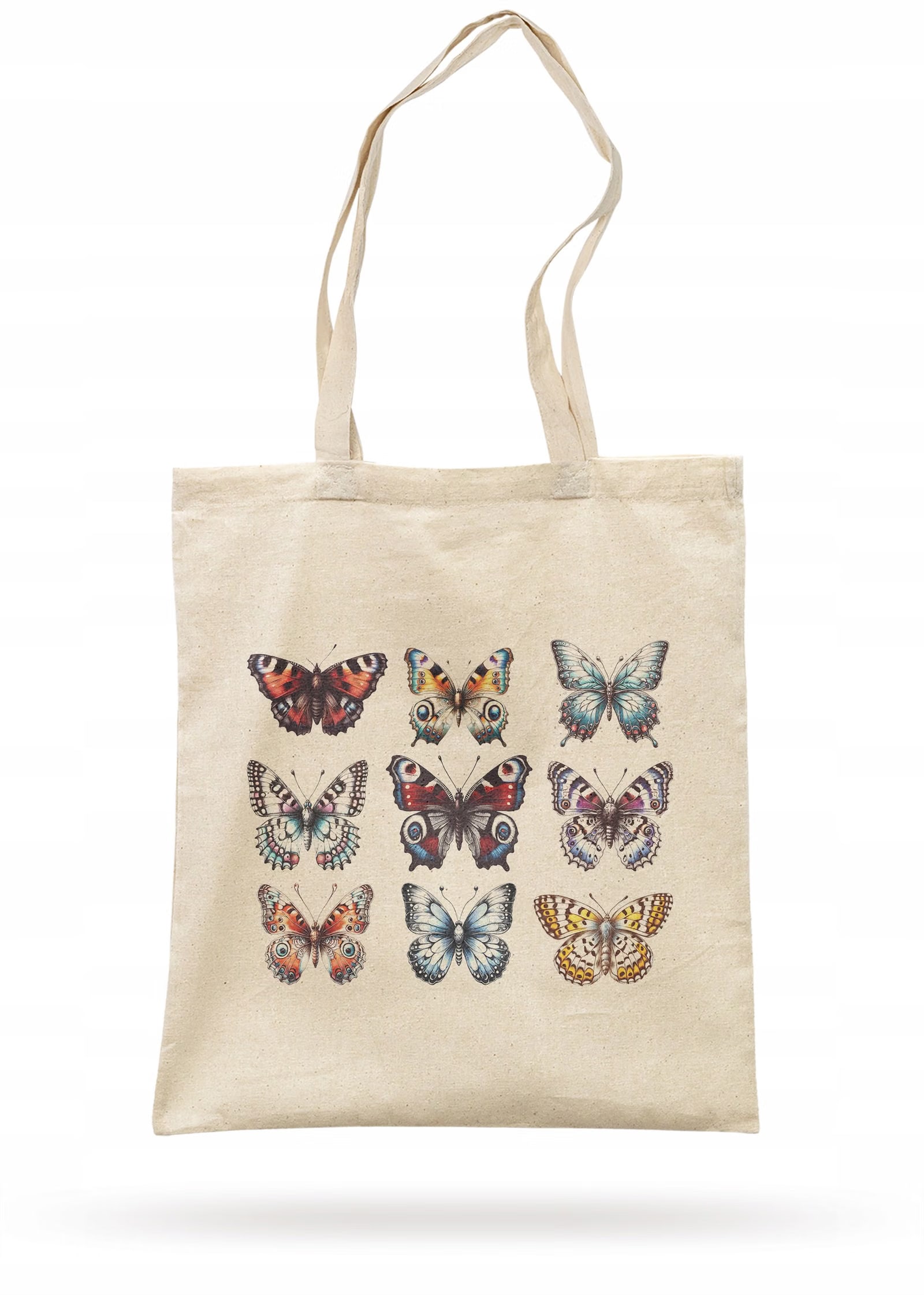 Torba bawełniana materiałowa na zakupy MOTYLE Dla Miłośników Motyli
