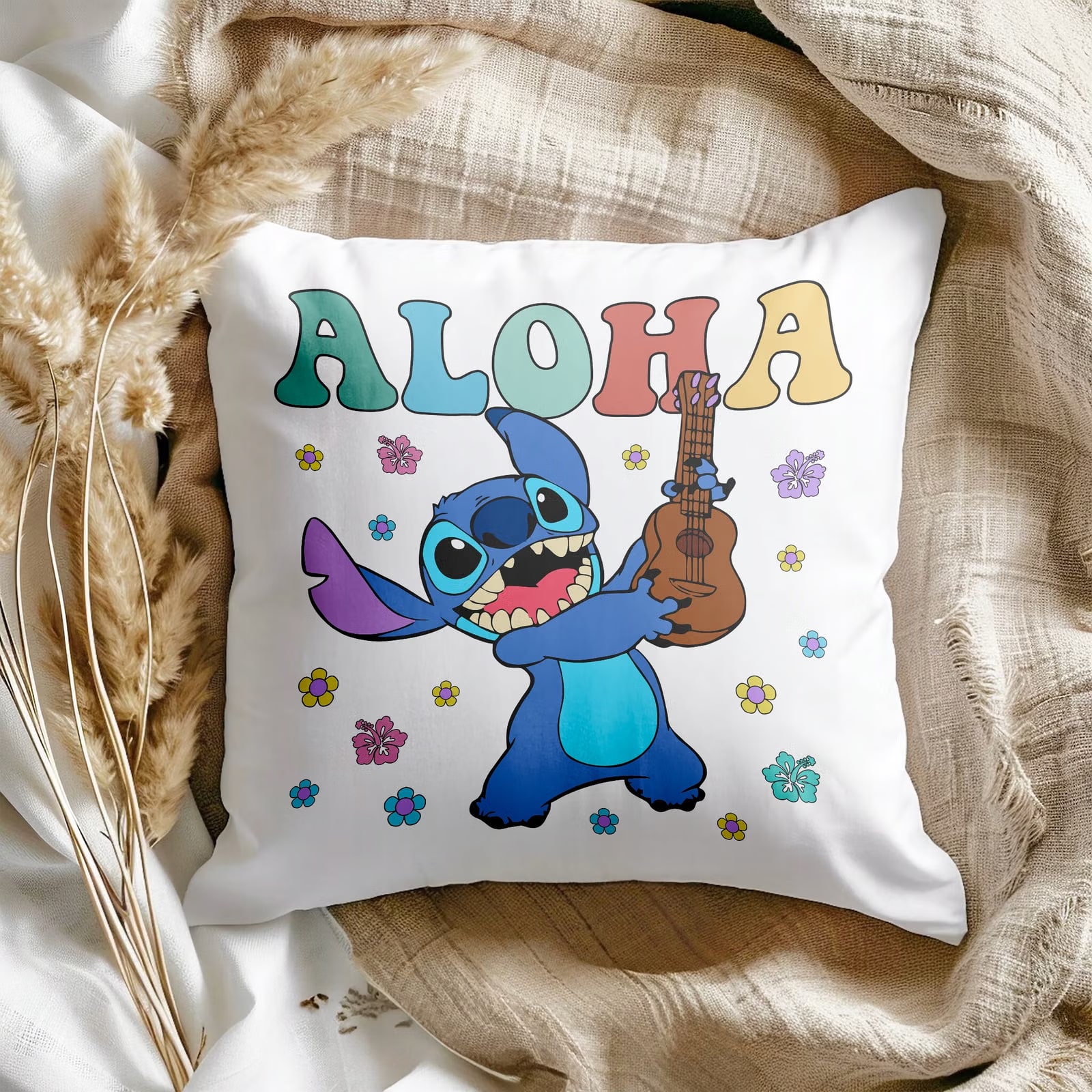 Poduszka 38x38cm Stitch Lilo i Stich Bajka Dla Dzieci Prezent