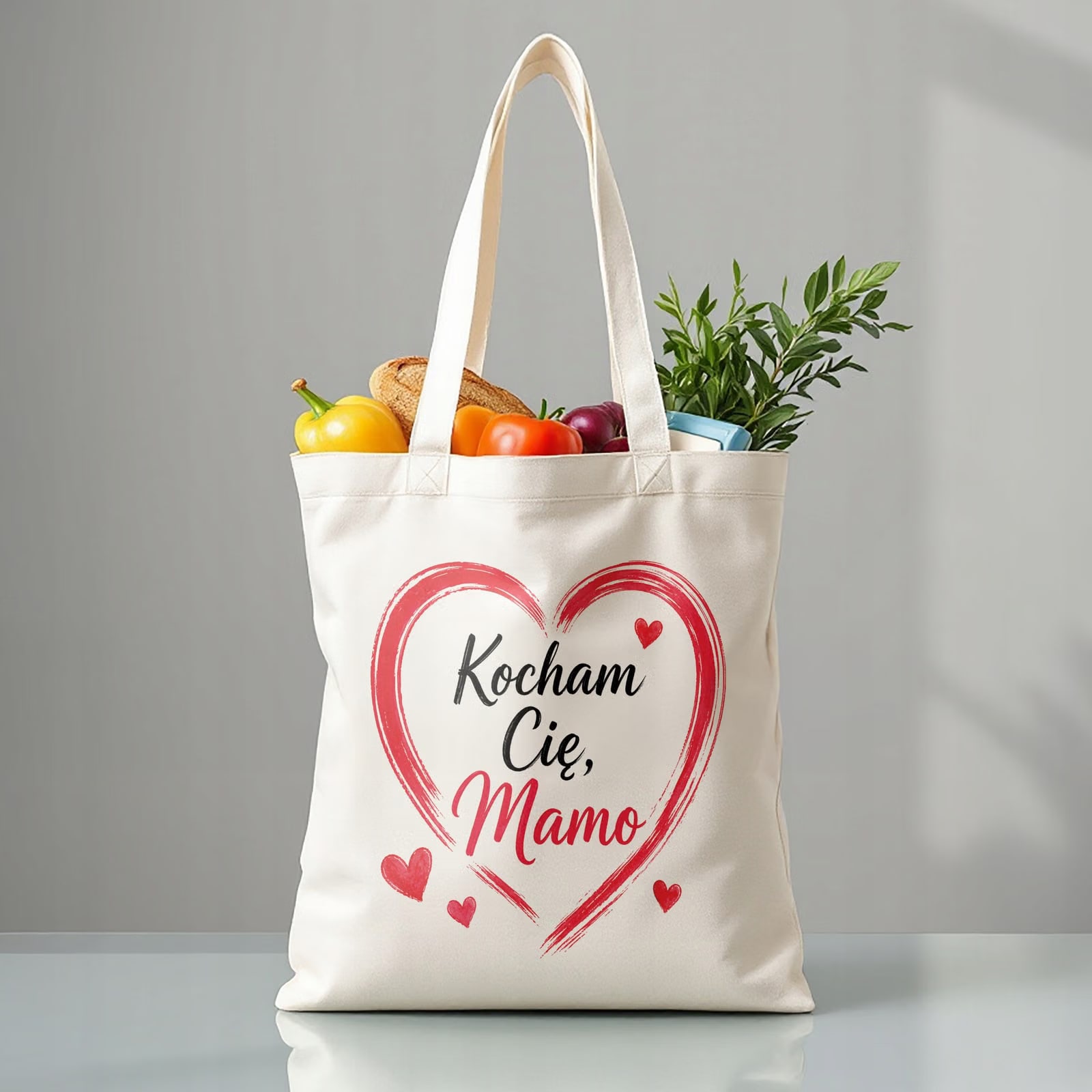 Prezent na Dzień Matki torba bawełniana premium dla mamy modny prezent