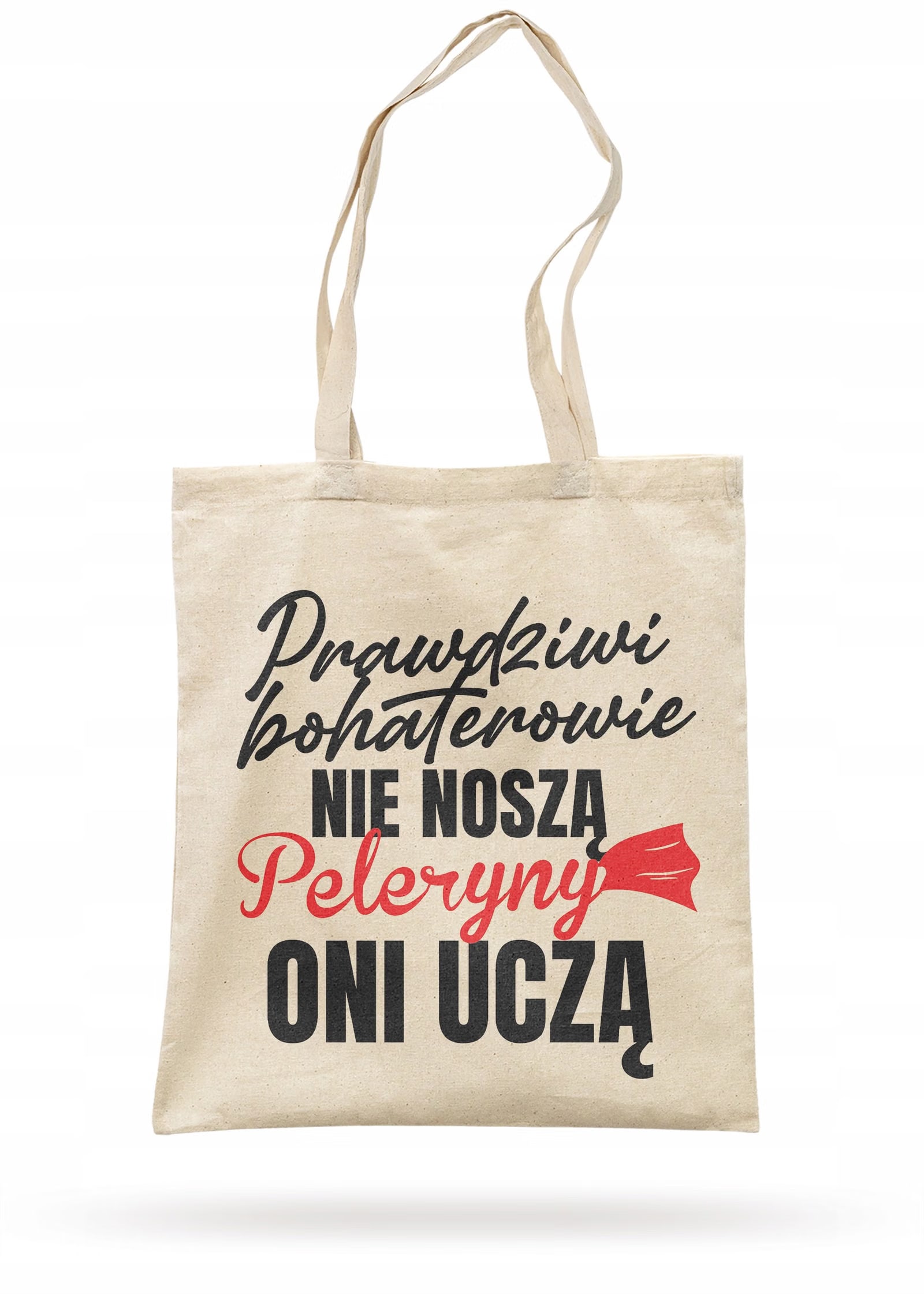 Torba bawełniana z dnem Dzień Nauczyciela Prawdziwi bohaterowie Prezent