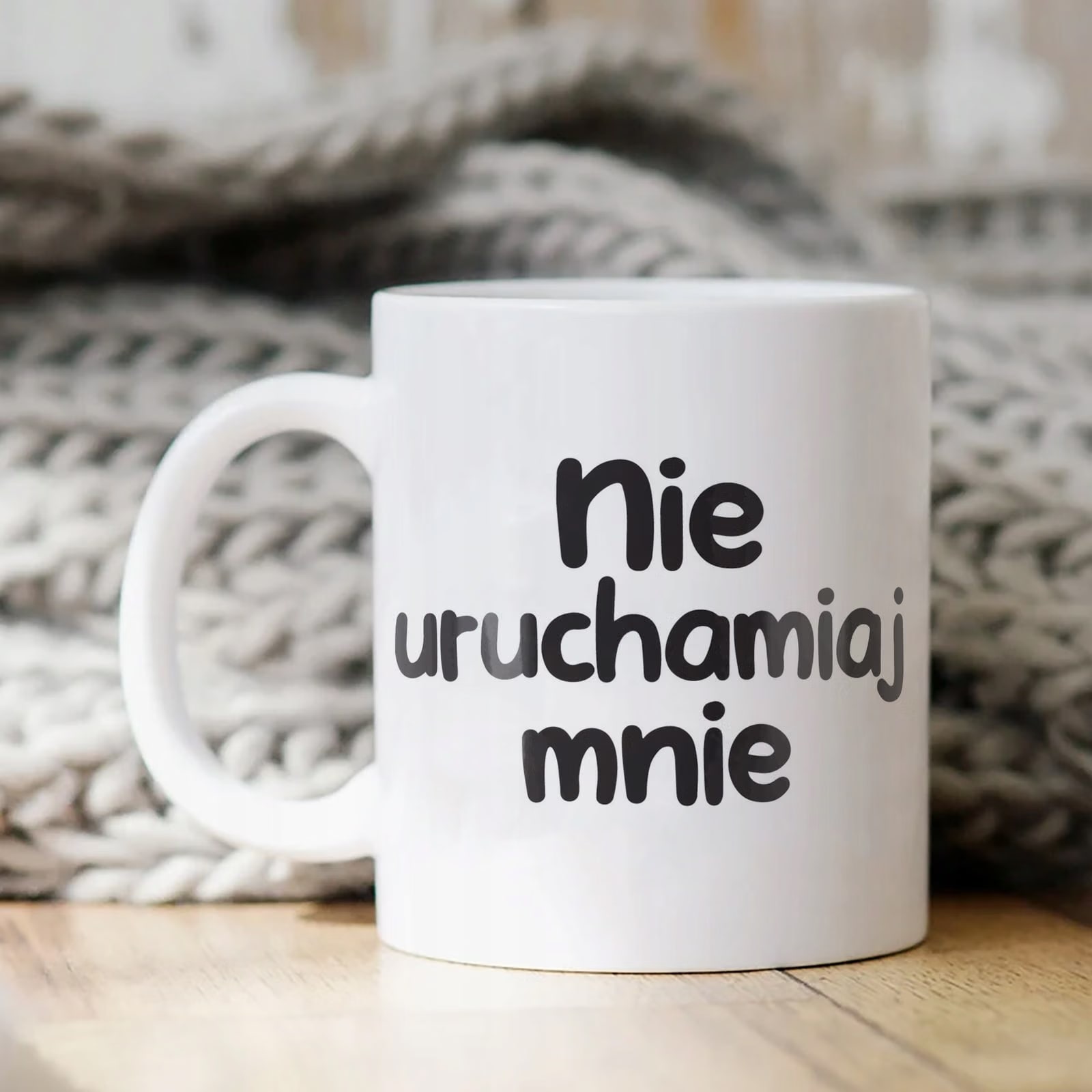 Kubek ceramiczny Nie Uruchamiaj Mnie Śmieszny Zabawny Prezent