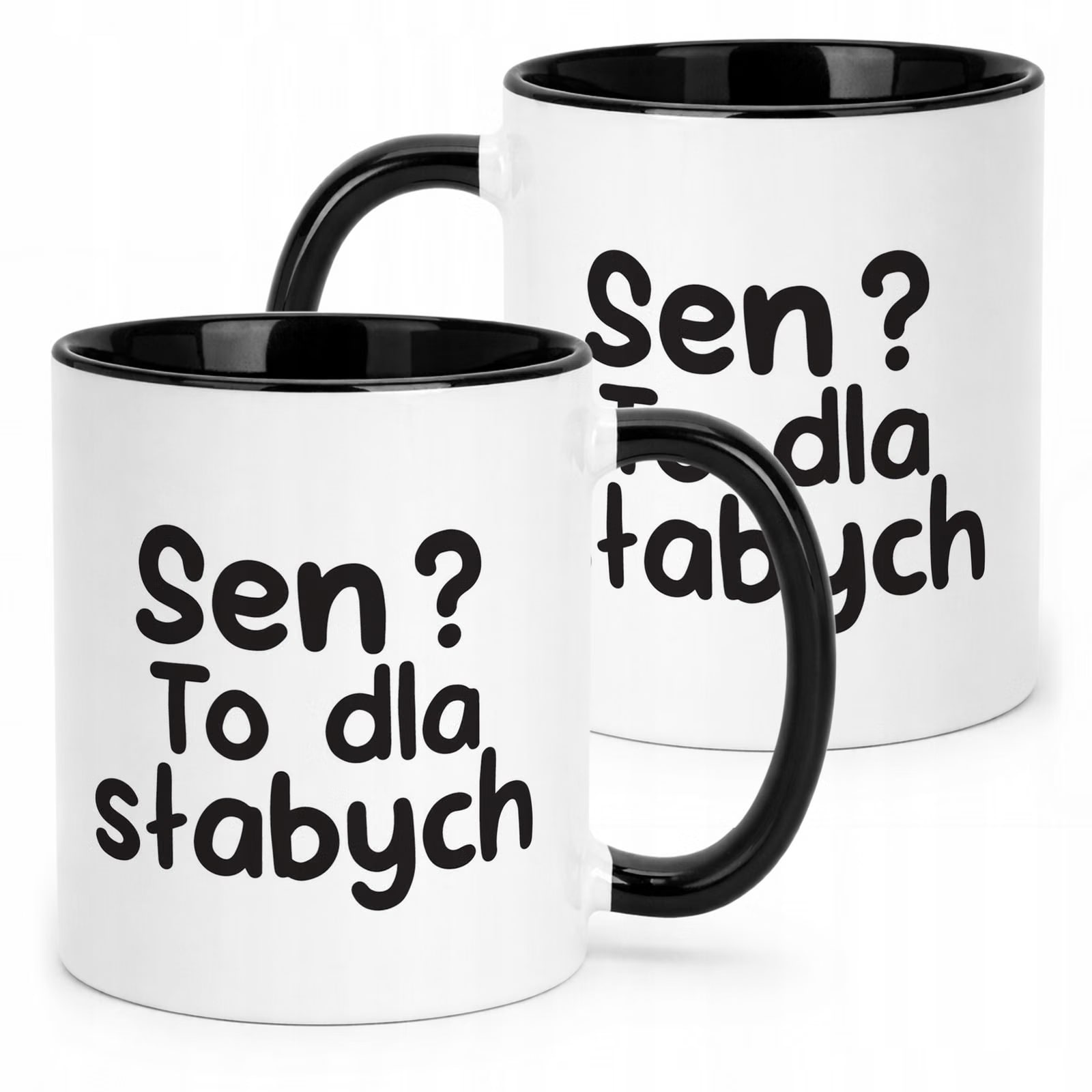 Kubek Czarny Sen To Dla Słabych Śmieszny Zabawny Prezent