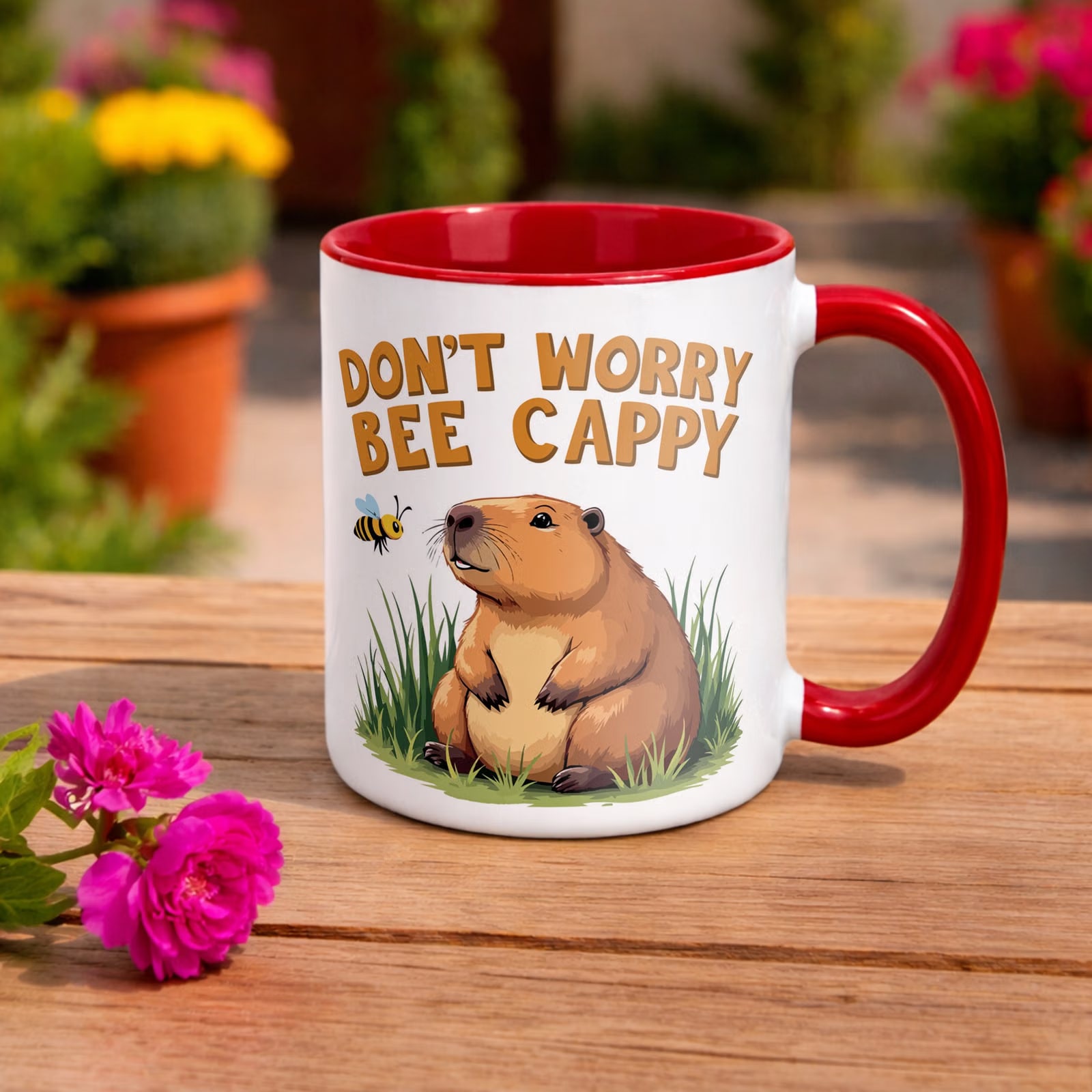Kubek ceramiczny Kapibara Capybara Zwierzak Słodki Dla Dzieci Prezent