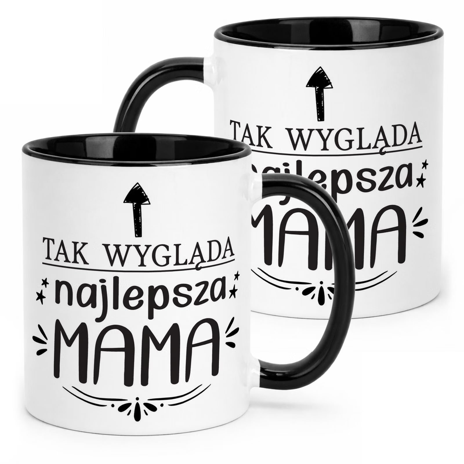 Kubek Czarny Dzień Matki Dla Mamy Prezent Tak Wygląda Najlepsza Mama
