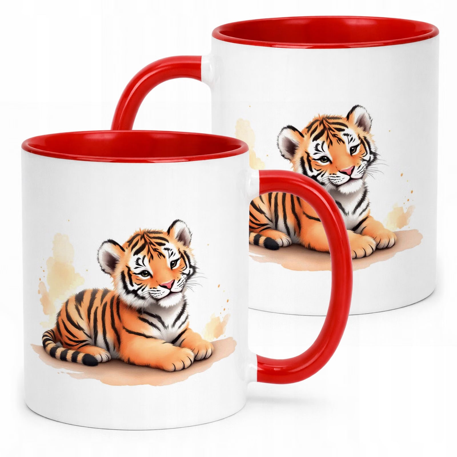 Kubek ceramiczny Tygrys Zwierzak Słodki Dla Dzieci Prezent