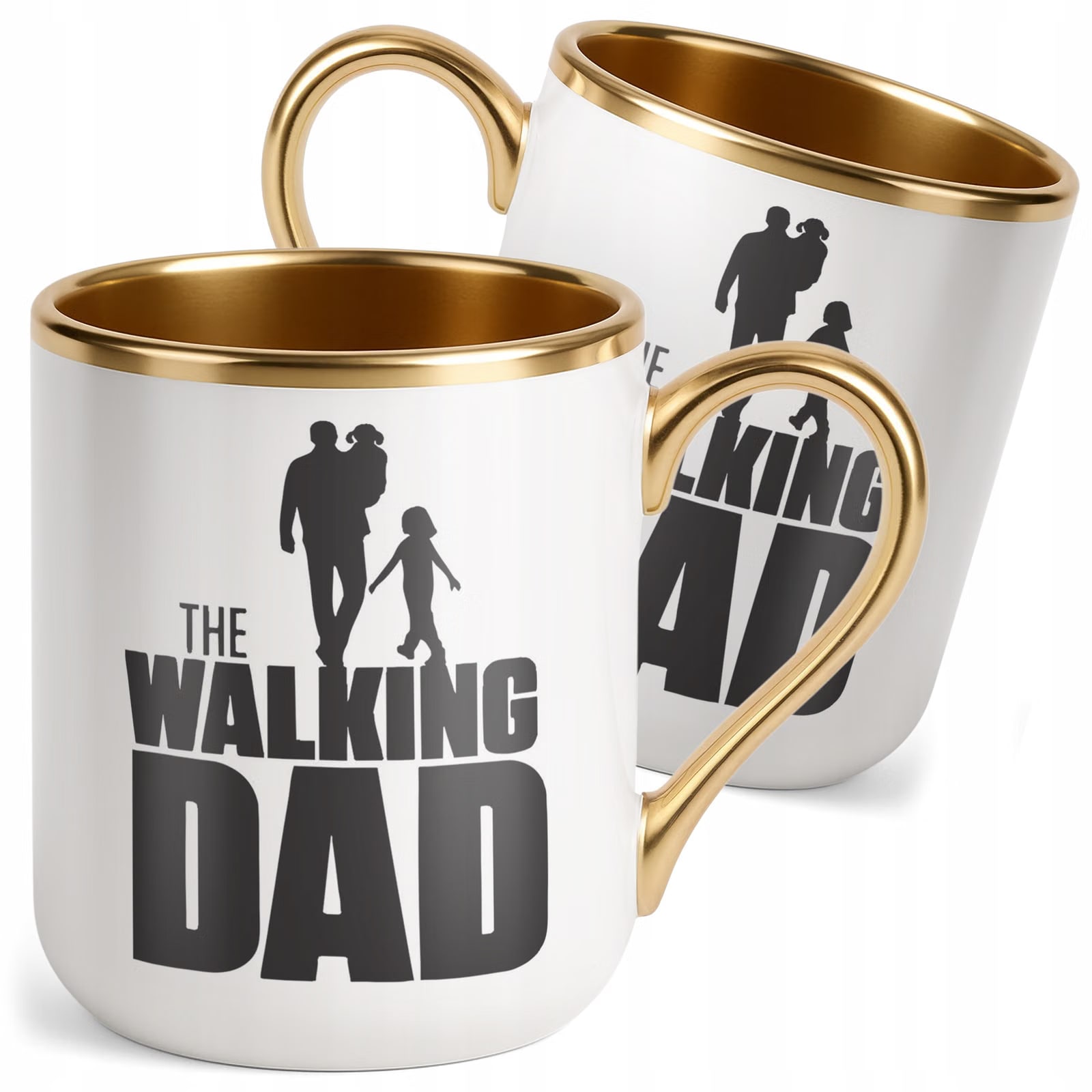 Kubek Premium Złoty Dzień Ojca Dla Taty The Walking Dad Prezent