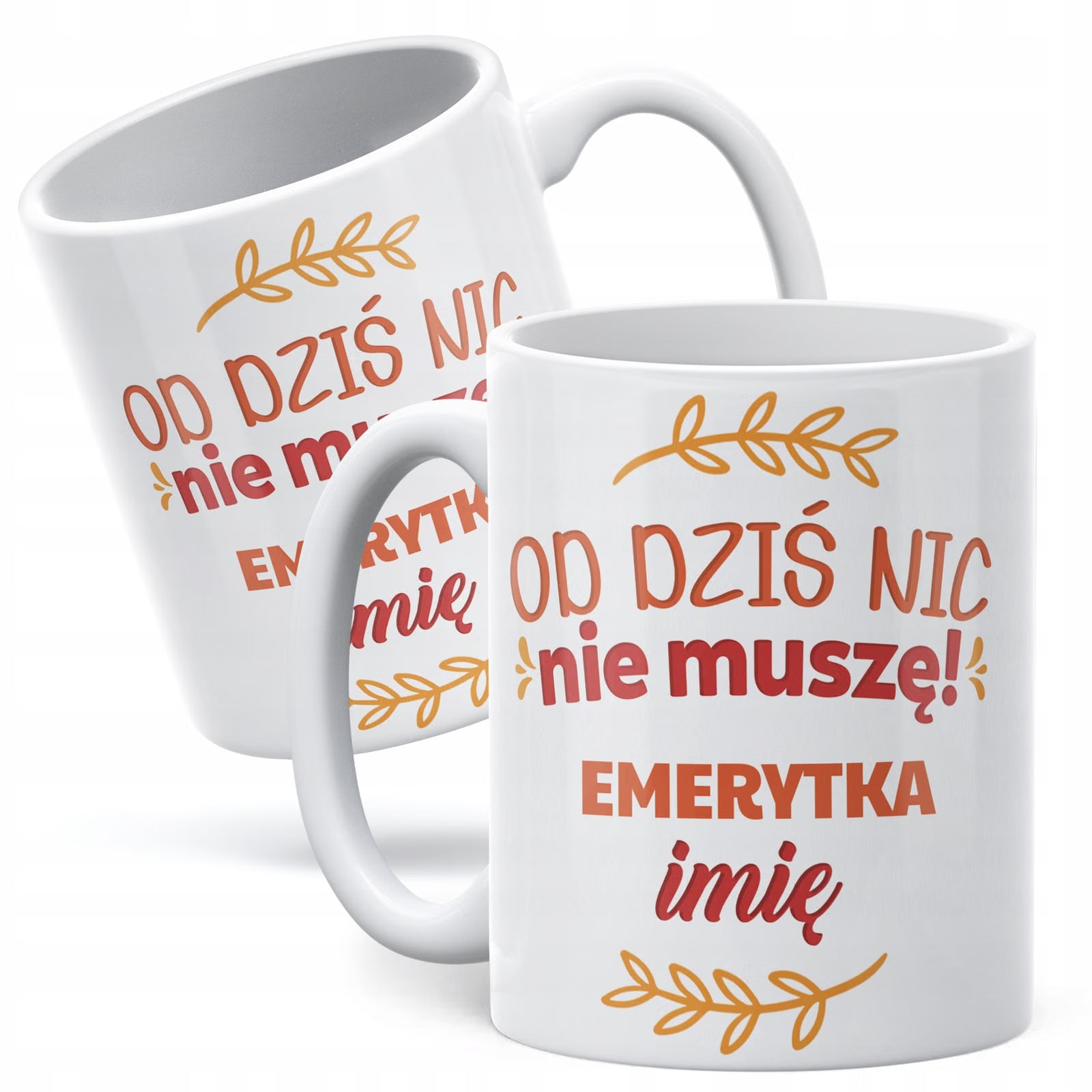 Kubek ceramiczny Personalizowany z okazji Emerytury Dla Emerytki Prezent