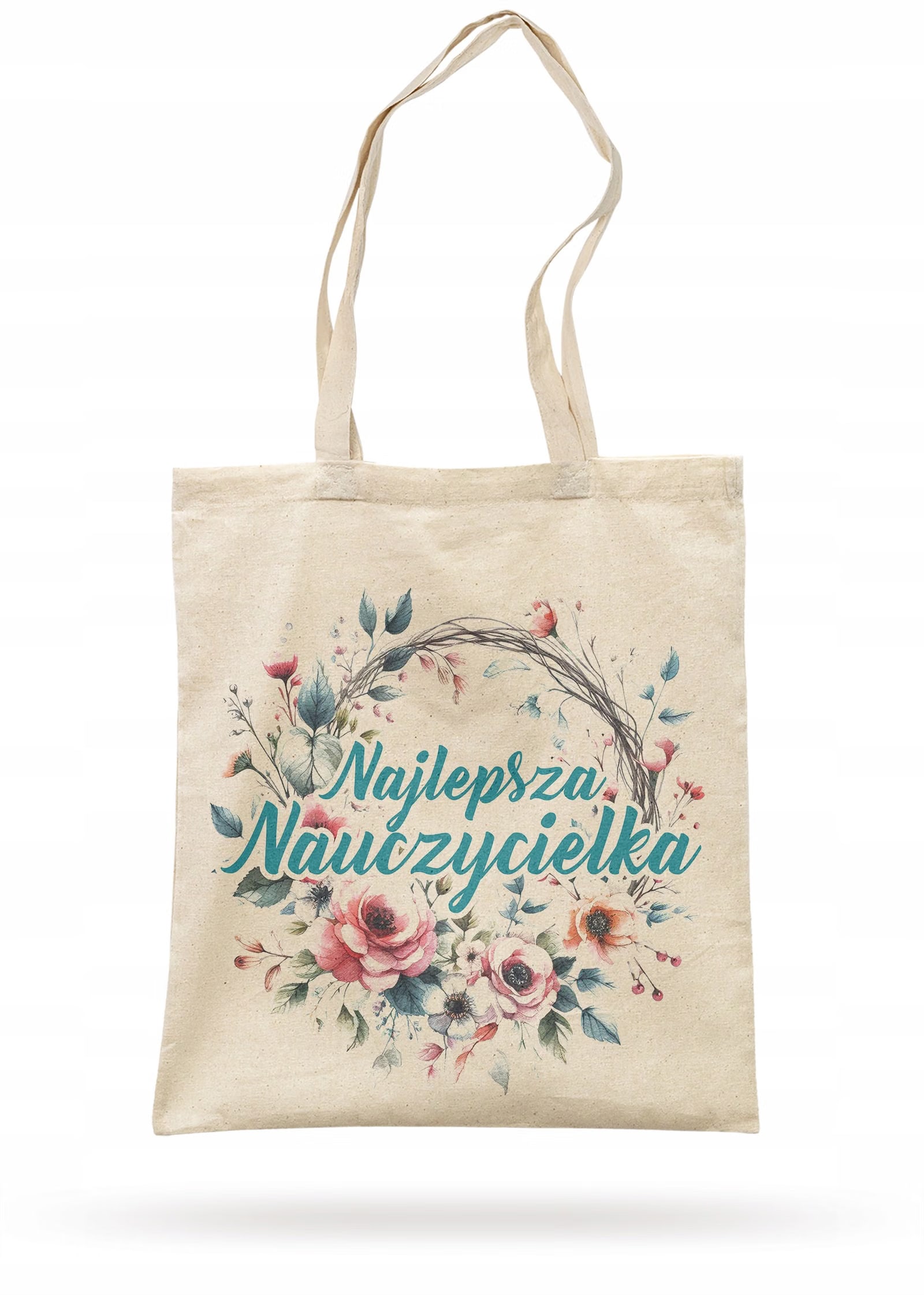 Torba bawełniana Dzień Nauczyciela Najlepsza Nauczycielka Prezent Upominek