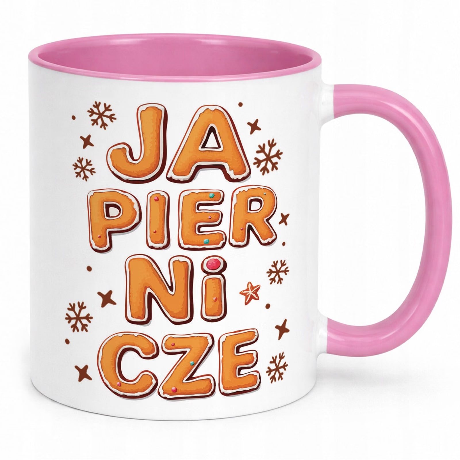Kubek Różowy Boże Narodzenie Mikołajki Święta Japiernicze Prezent