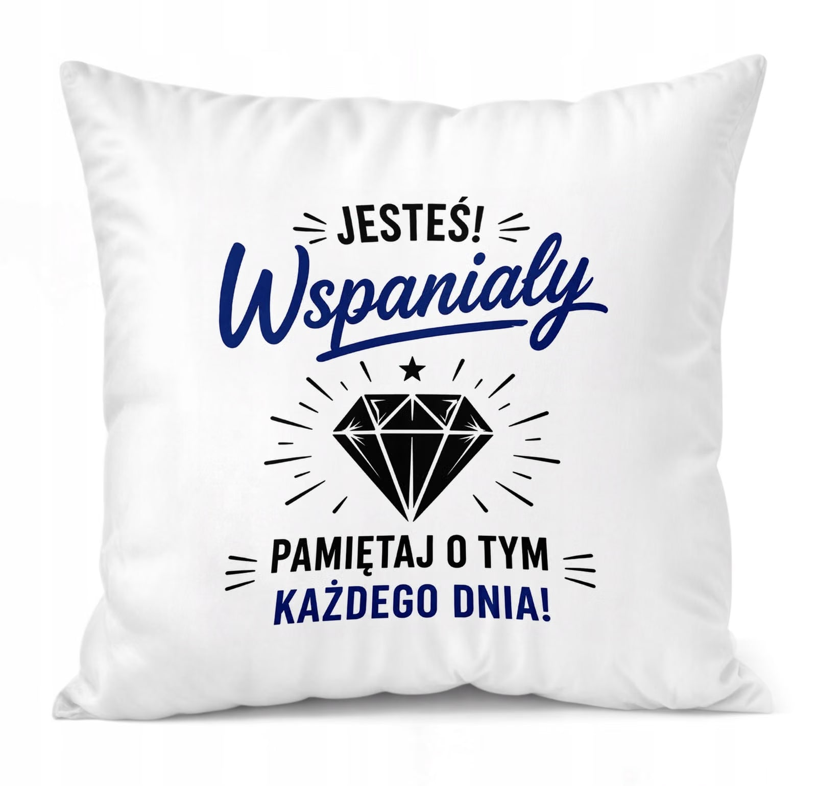 Poduszka Jasiek z nadrukiem Dzień Chłopaka 38x38cm Prezent Upominek