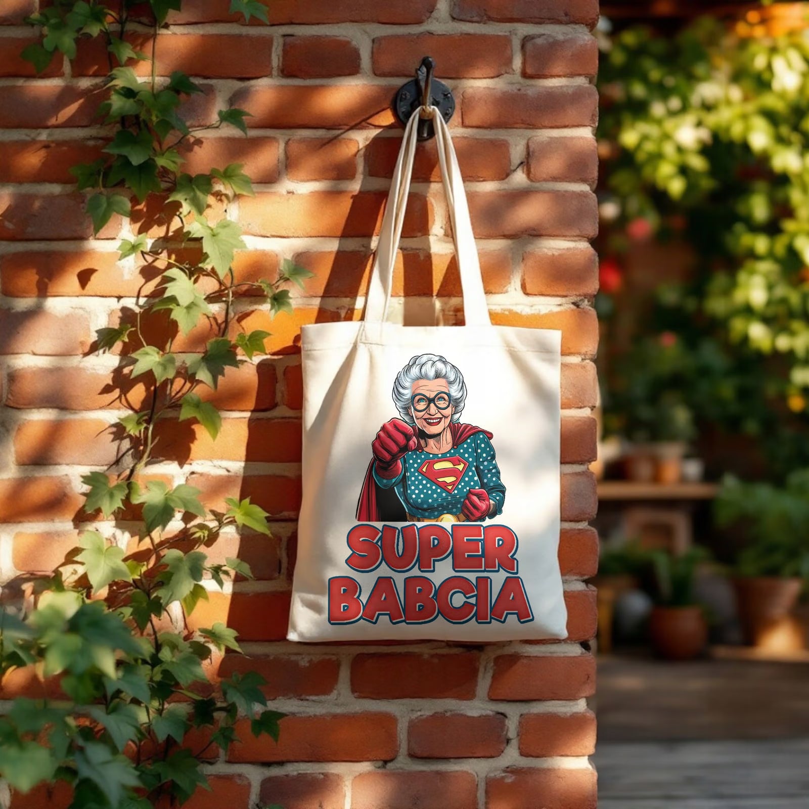 Torba bawełniana na zakupy Dzień Babci Prezent Upominek