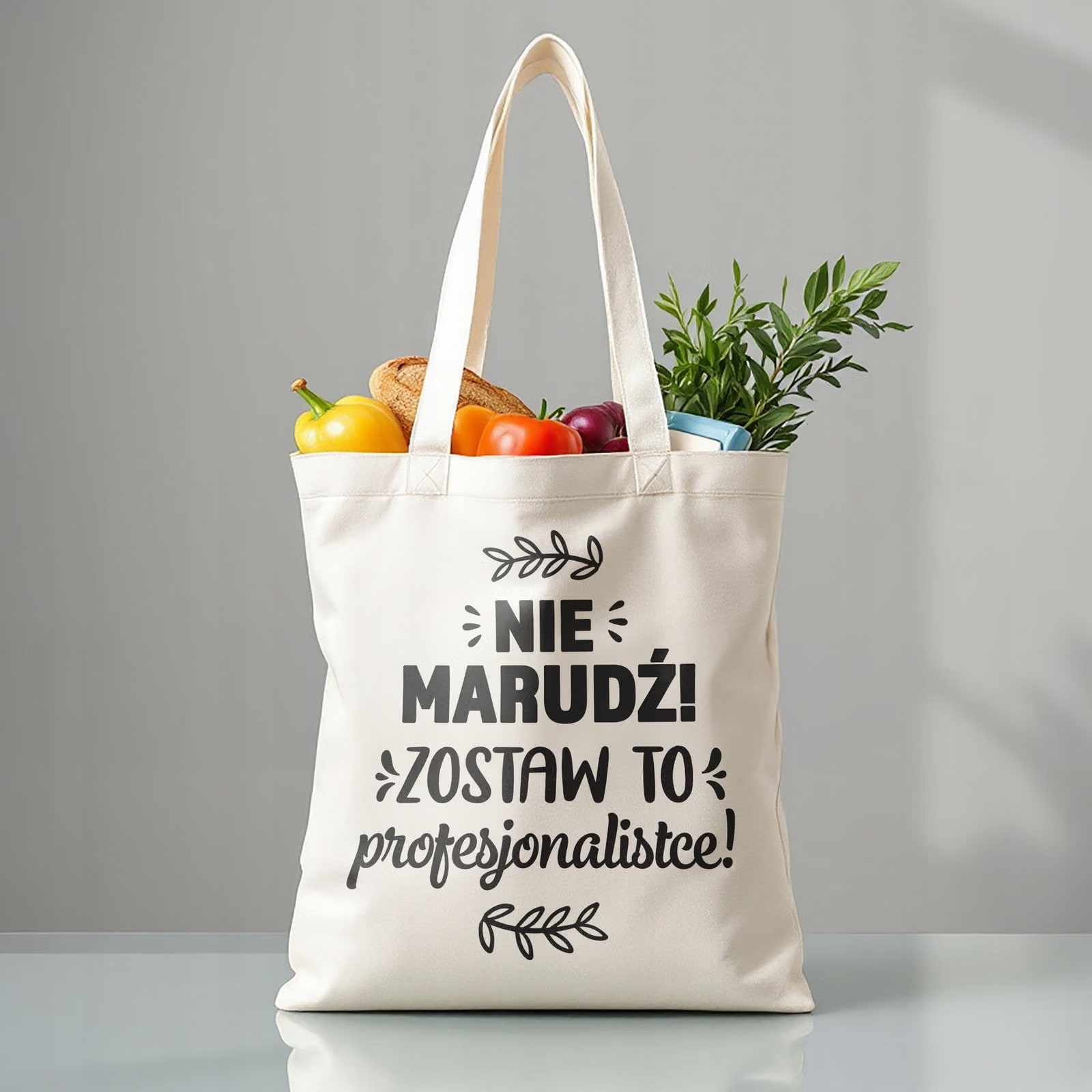 Torba bawełniana premium prezent na Dzień Kobiet Nie Marudź Upominek
