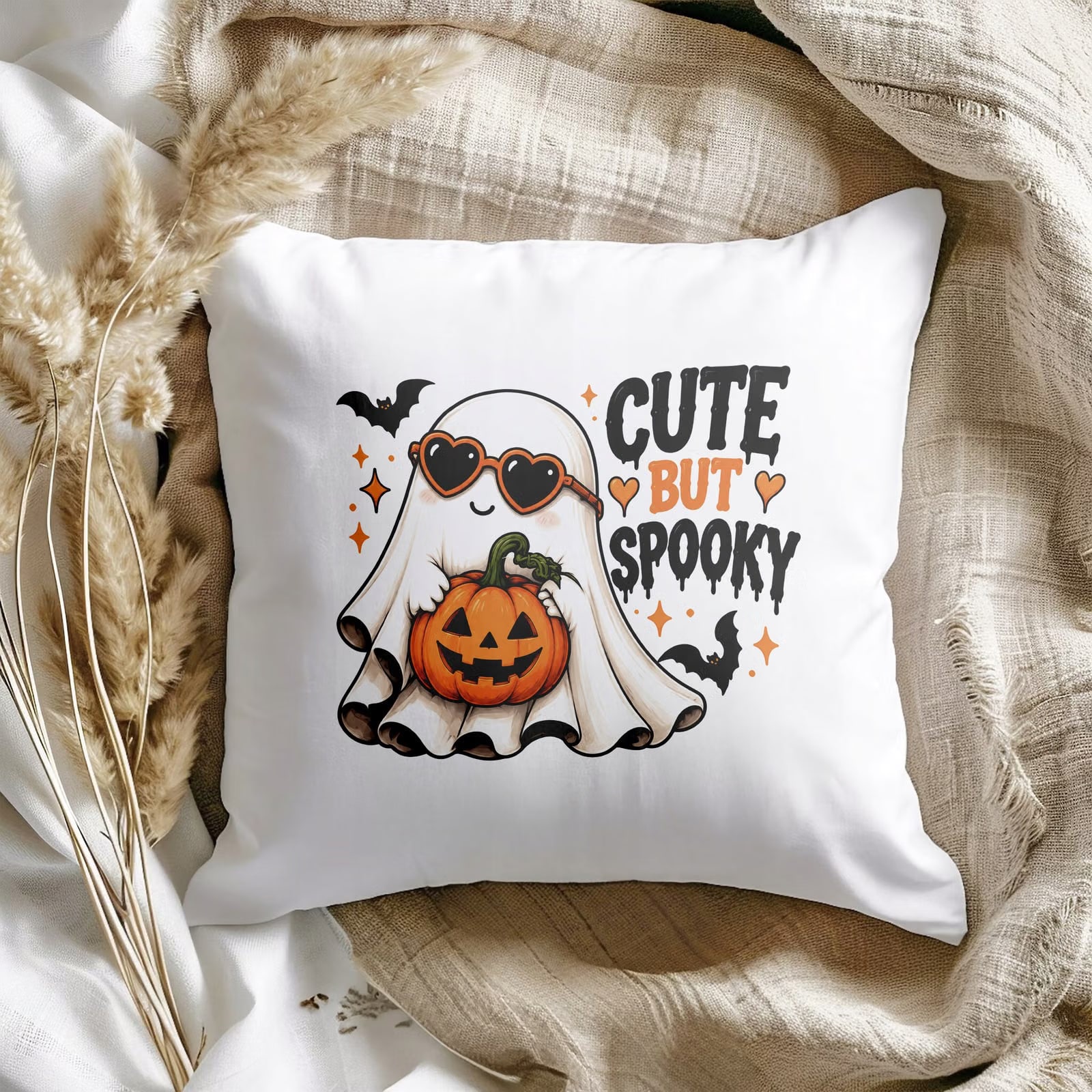 Poduszka Jasiek 38x38cm z Nadrukiem Halloween Jesień Prezent Upominek