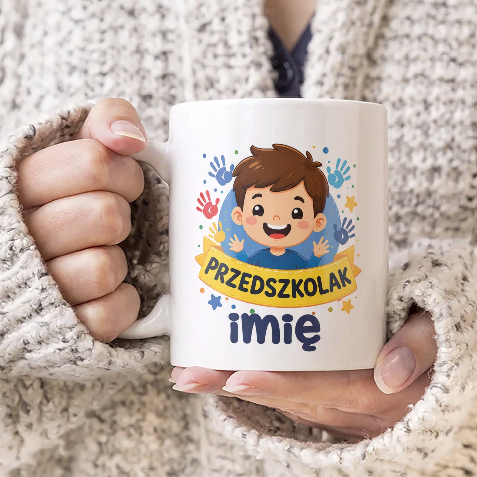 Zestaw Personalizowany Plecak Worek Kubek Przedszkolak Prezent