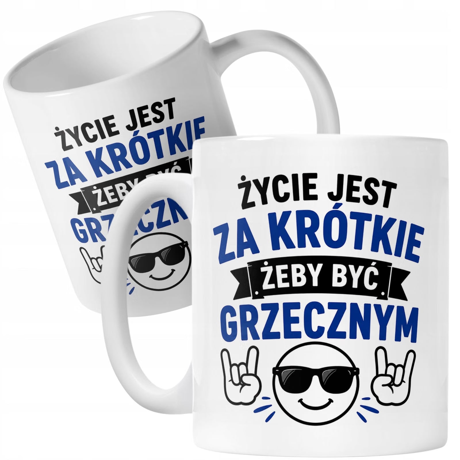Biały Kubek z nadrukiem Dzień Chłopaka Dla Mężczyzny Upominek Prezent
