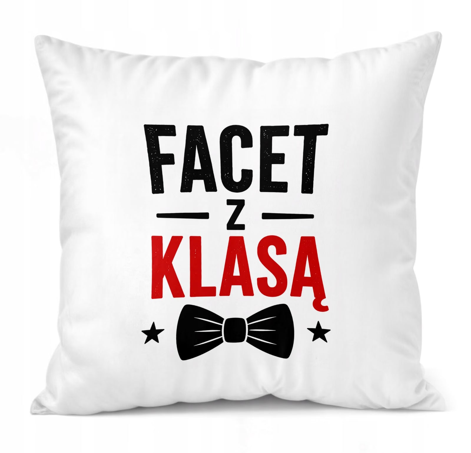 Poduszka Jasiek z nadrukiem Dzień Chłopaka 38x38cm Prezent Upominek