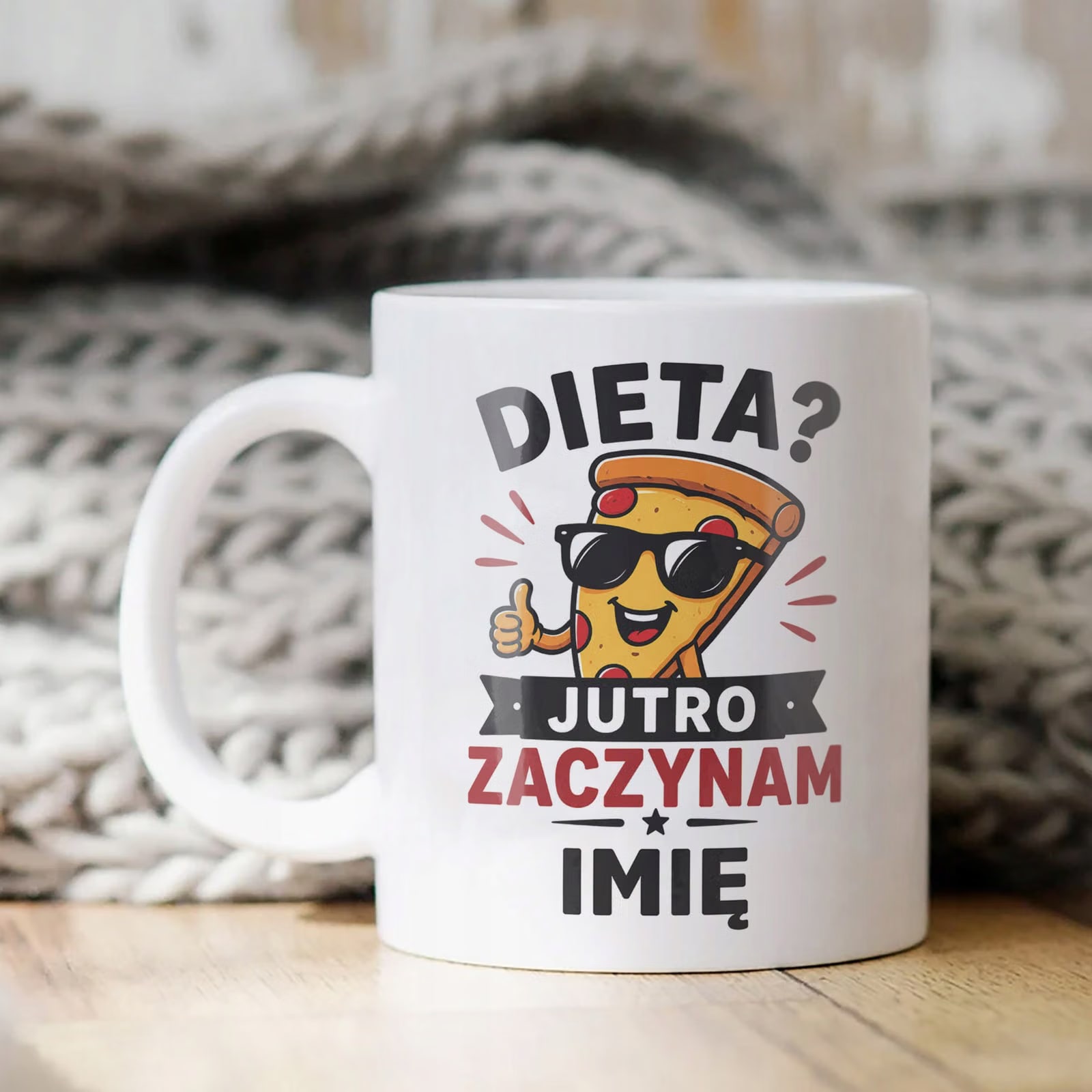 Biały Kubek personalizowany z nadrukiem Dzień Chłopaka Dla Mężczyzny