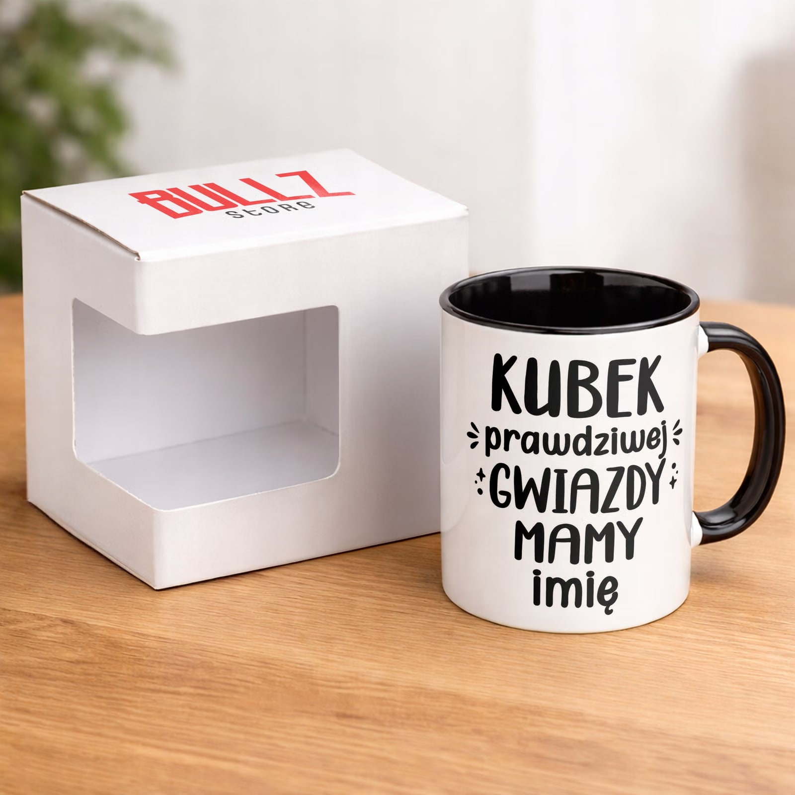 Kubek Czarny Personalizowany Dzień Matki Dla Mamy Prezent Upominek