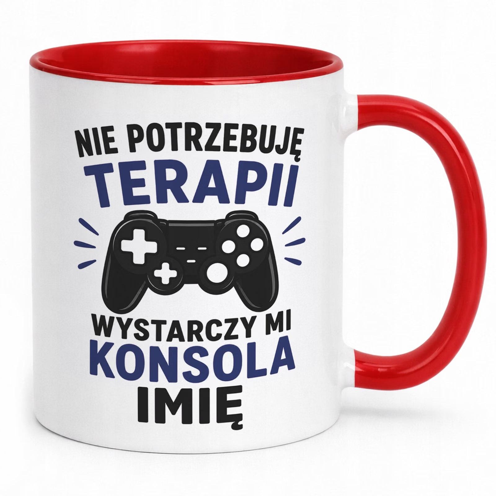 Czerwony Kubek personalizowany z nadrukiem Dzień Chłopaka Mężczyzny Prezent