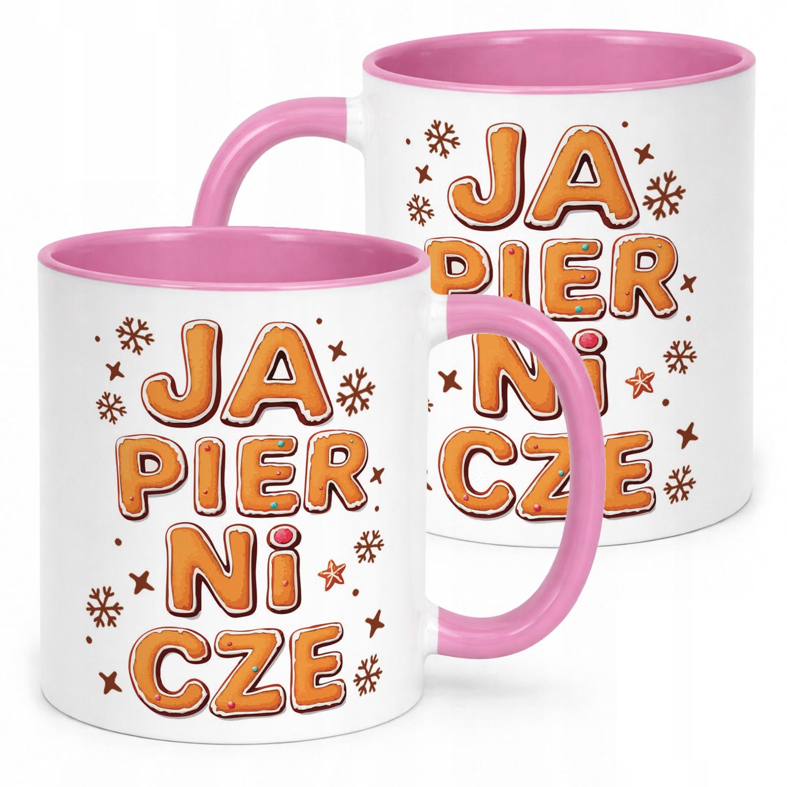 Kubek Różowy Boże Narodzenie Mikołajki Święta Japiernicze Prezent