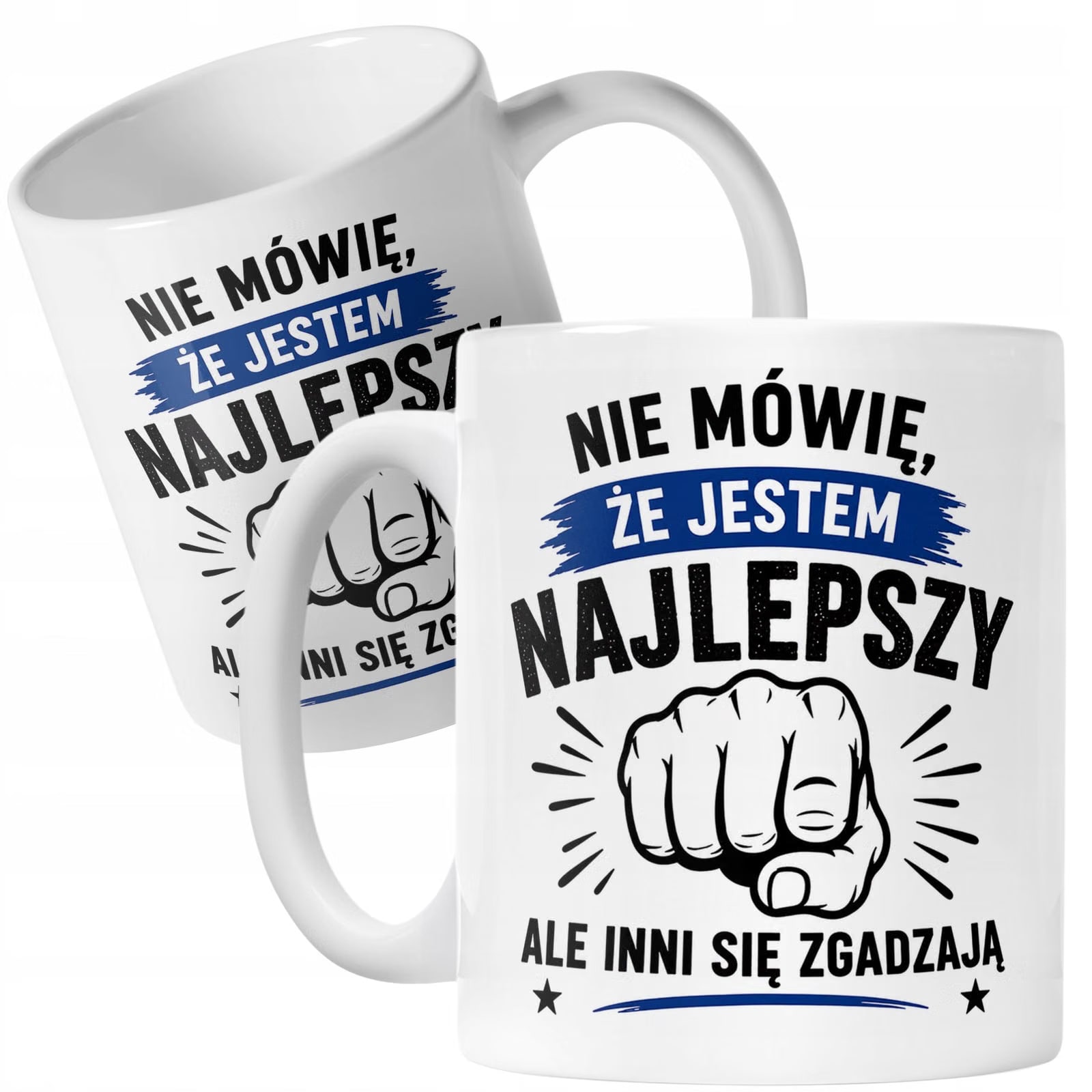 Biały Kubek z nadrukiem Dzień Chłopaka Dla Mężczyzny Upominek Prezent