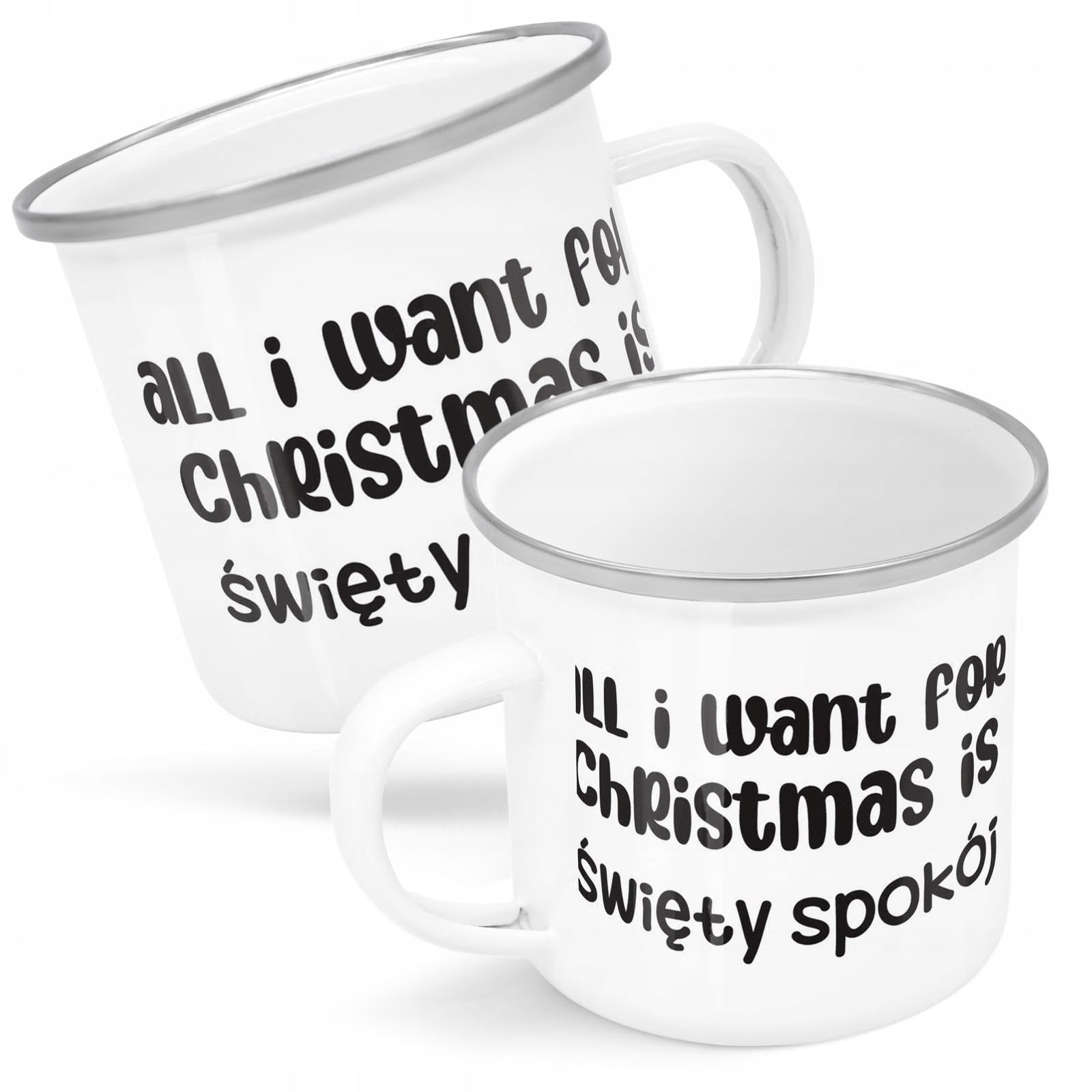 Kubek Emaliowany Boże Narodzenie All I Want For Christmas Prezent