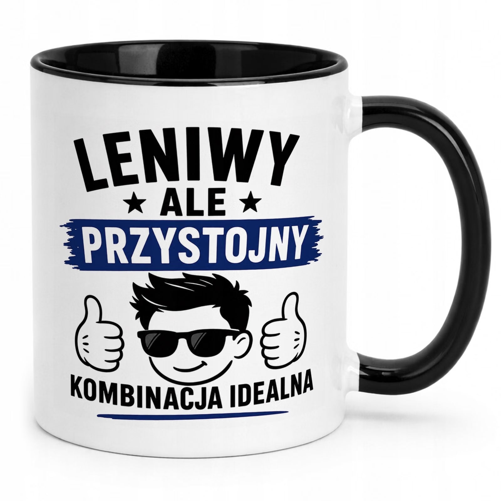 Czarny Kubek z nadrukiem Dzień Chłopaka Dla Mężczyzny Upominek Prezent