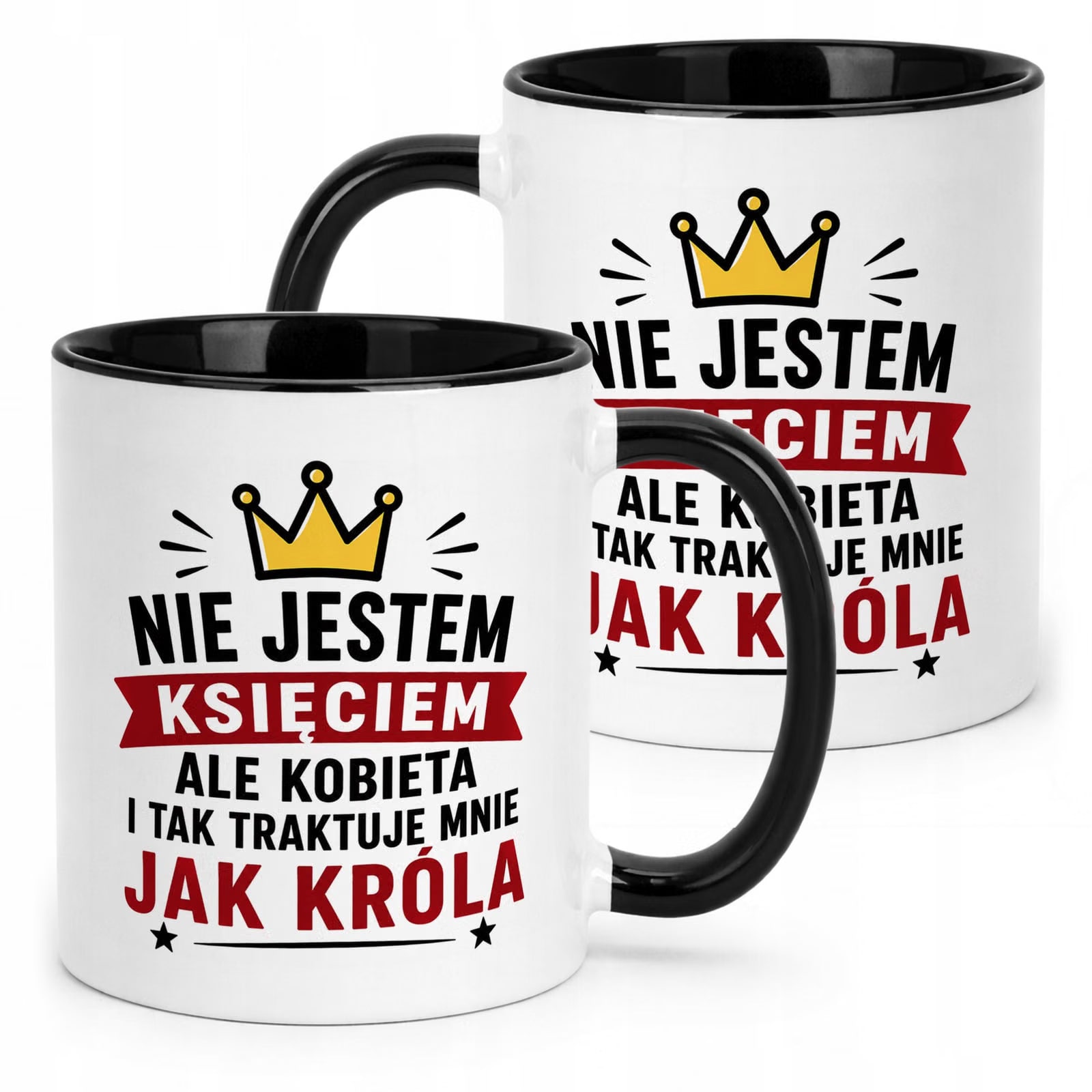 Czarny Kubek z nadrukiem Dzień Chłopaka Dla Mężczyzny Upominek Prezent
