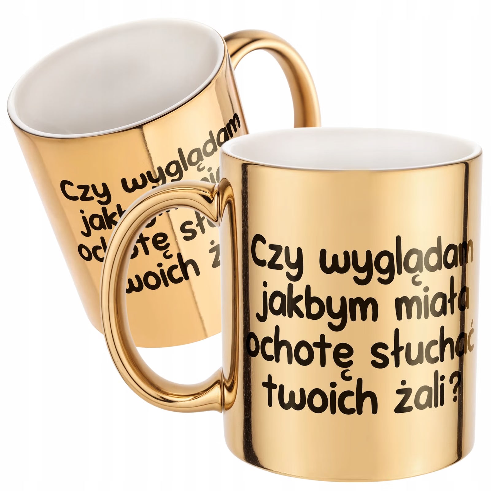 Złoty Kubek Czy Wyglądam Jakbym Miała Ochotę Śmieszny Zabawny Prezent
