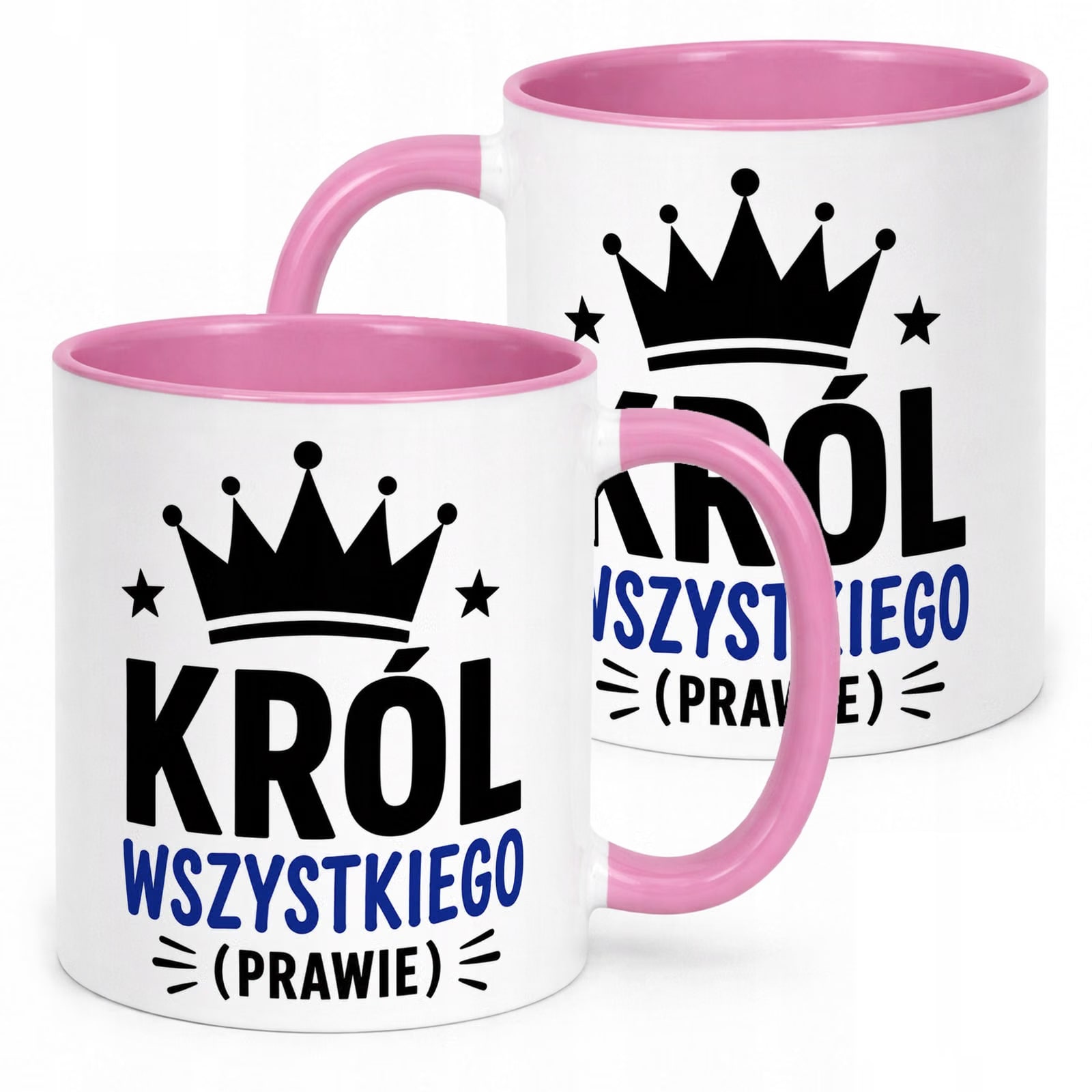 Różowy Kubek z nadrukiem Dzień Chłopaka Mężczyzny Upominek Prezent