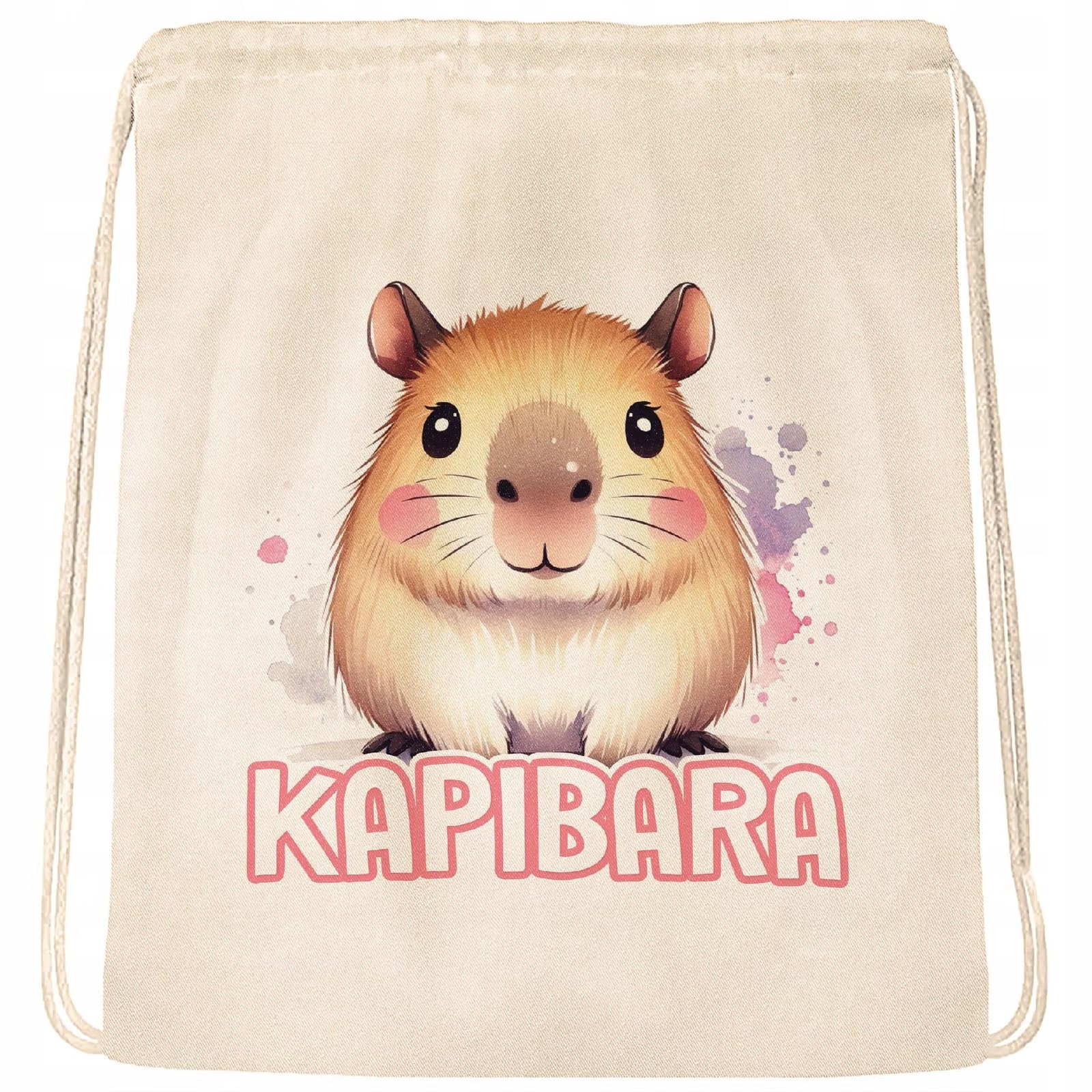 Plecak bawełniany Kapibara Capybara Zwierzak Prezent