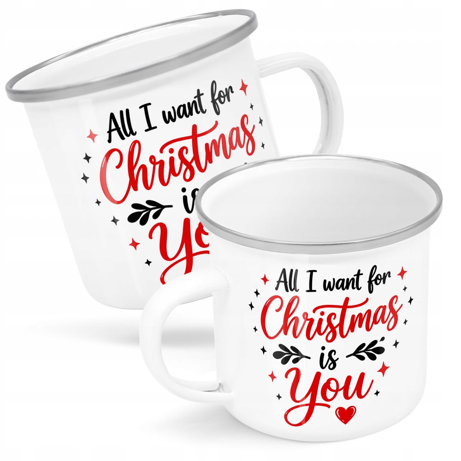 Kubek Emaliowany Boże Narodzenie All I Want For Christmas Prezent