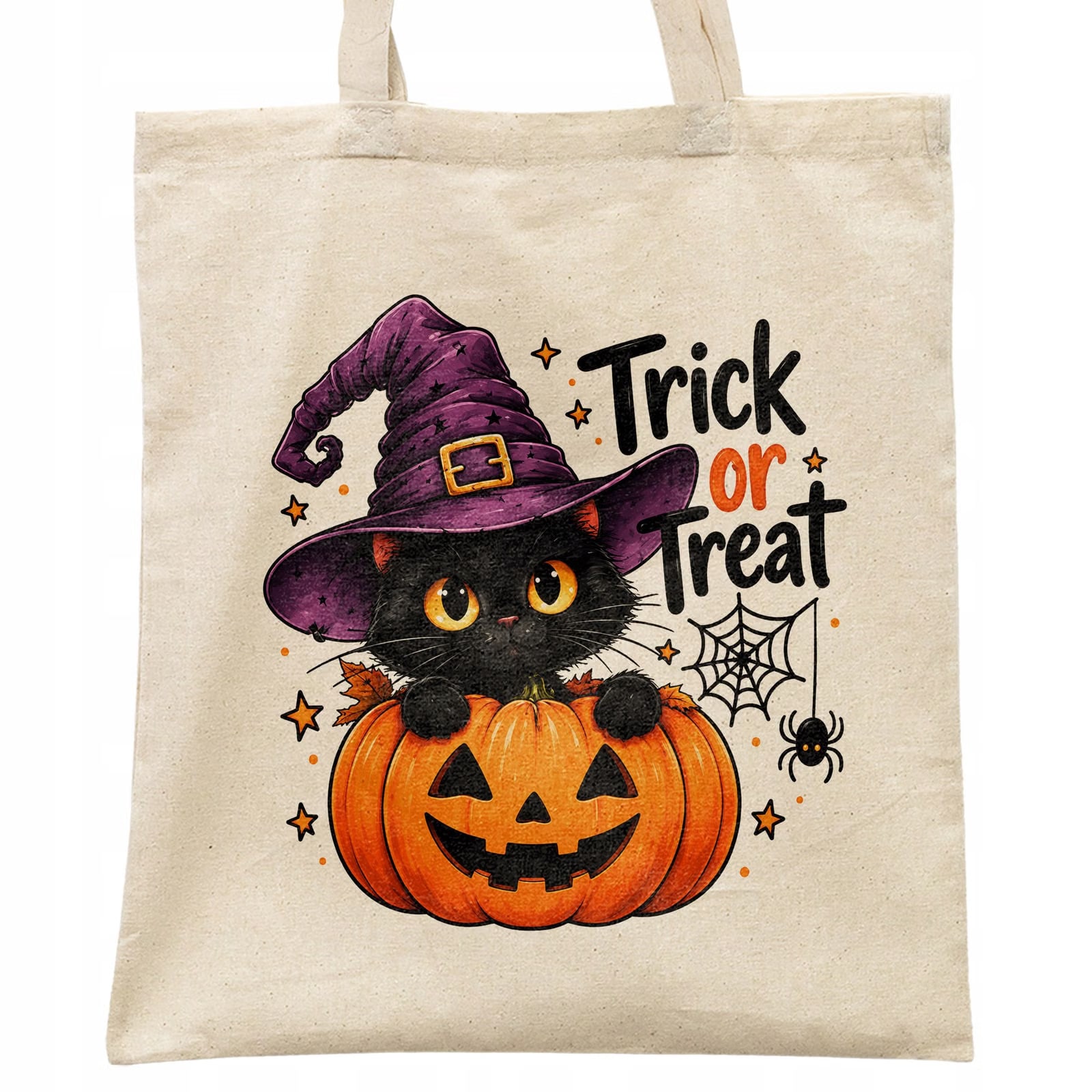 Torba shopper bawełniana halloween na zakupy z nadrukiem prezent