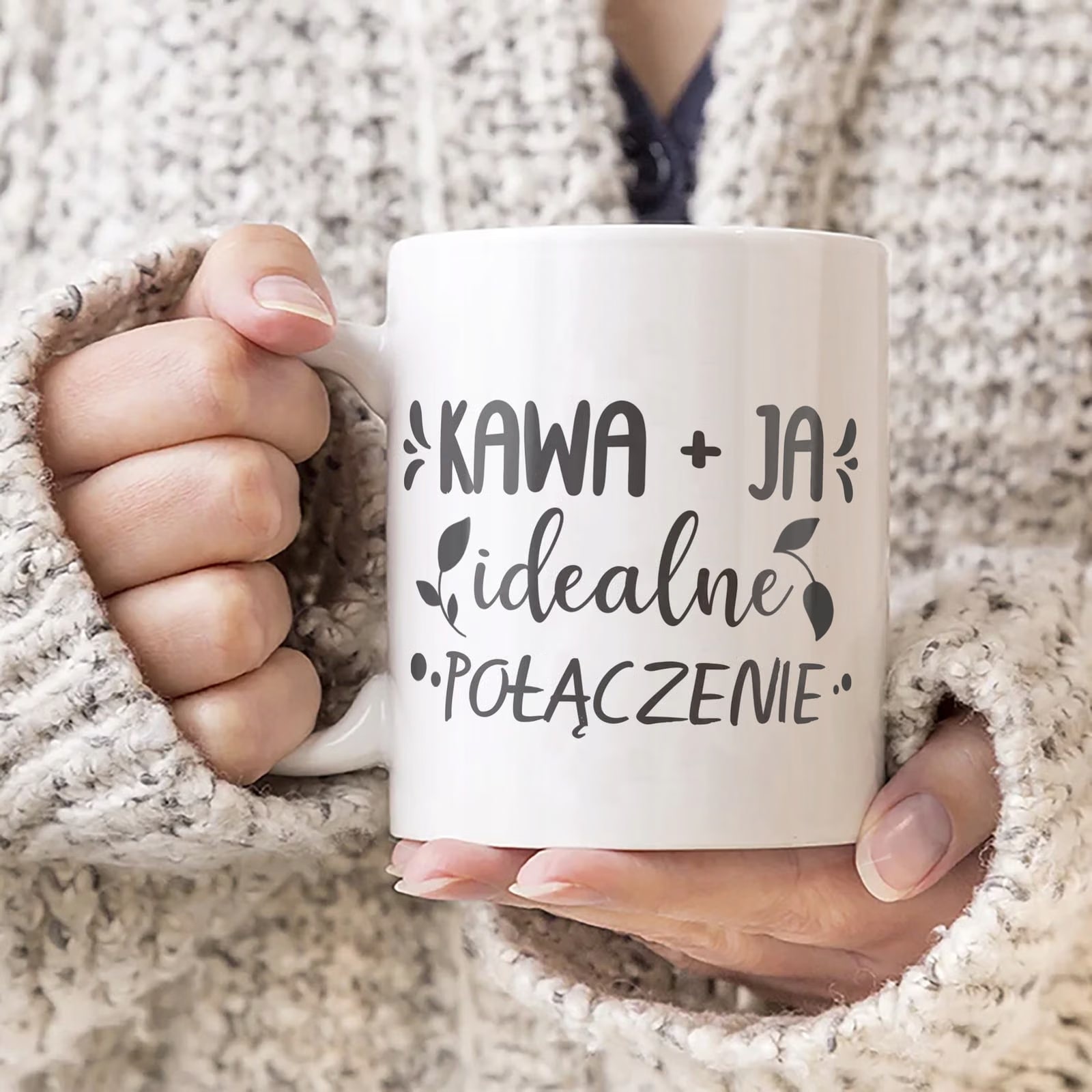 Kubek ceramiczny Dzień Kobiet Kawa Ja Idealne Połączenie Prezent Kobiety